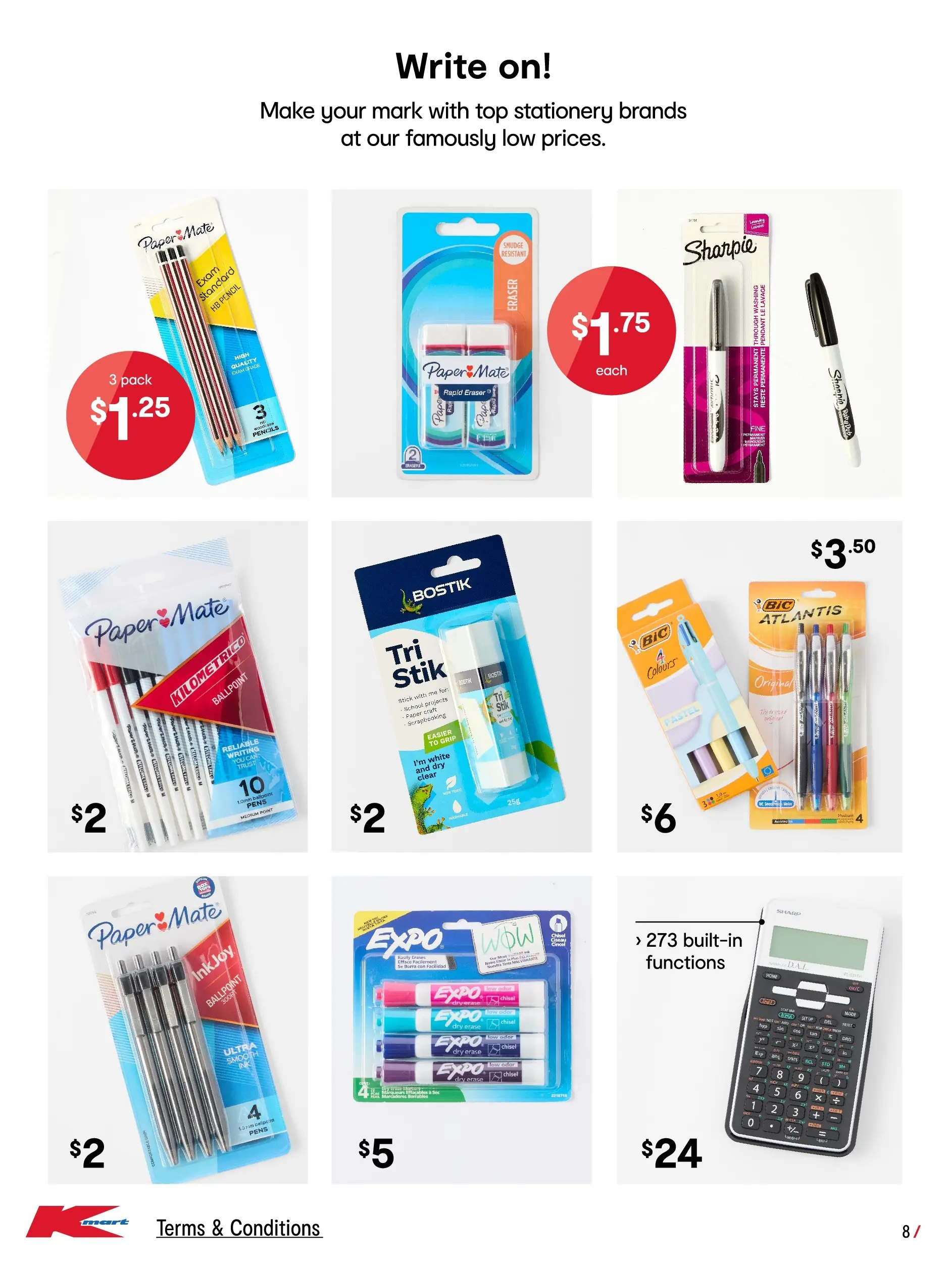 ﻿Kmart catalogue valid from 08/01/2026 > Online Australia | Page: 8 | Products: Pendant, Pencil