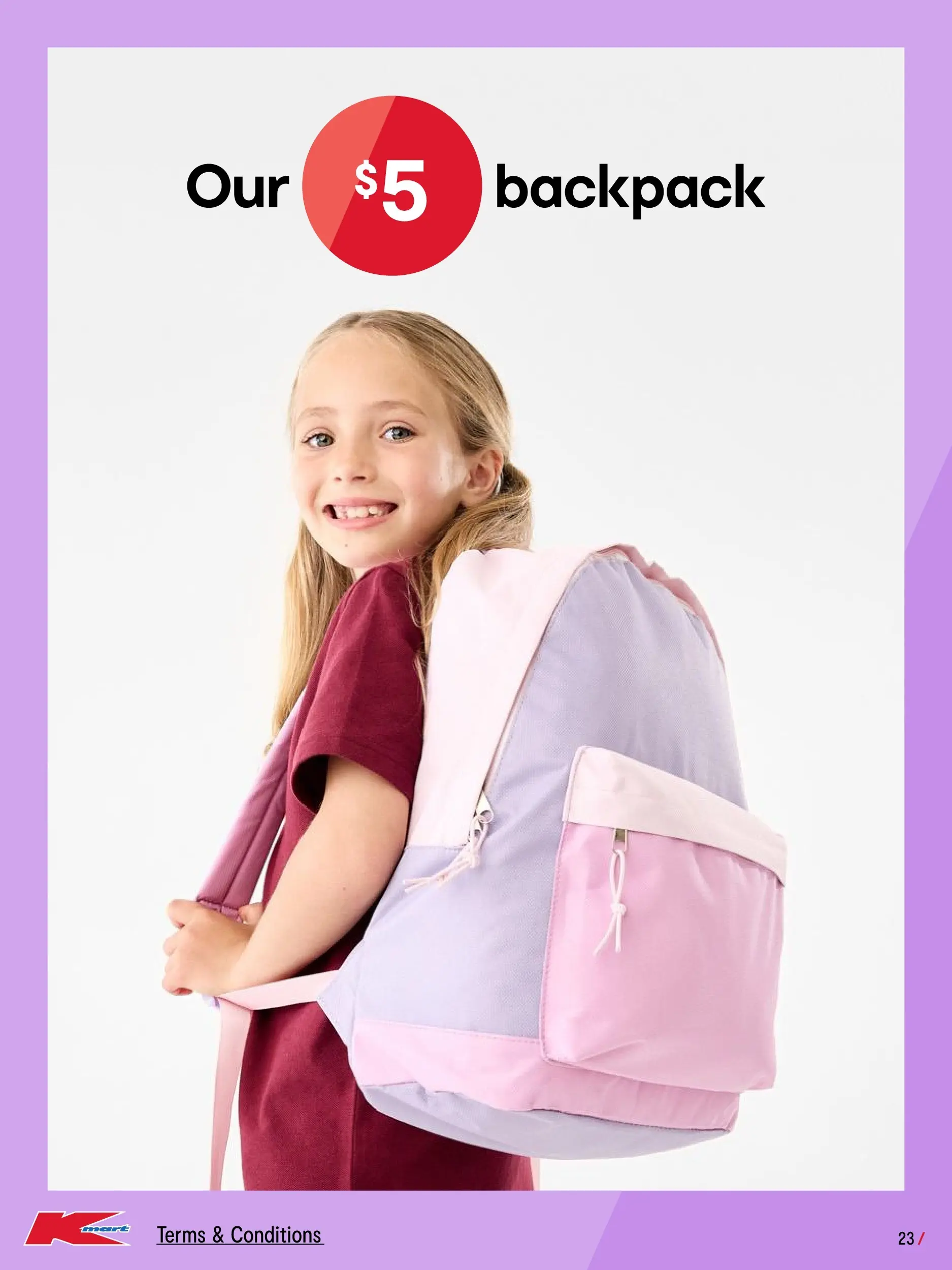 ﻿Kmart catalogue valid from 08/01/2026 > Online Australia | Page: 23 | Products: Backpack