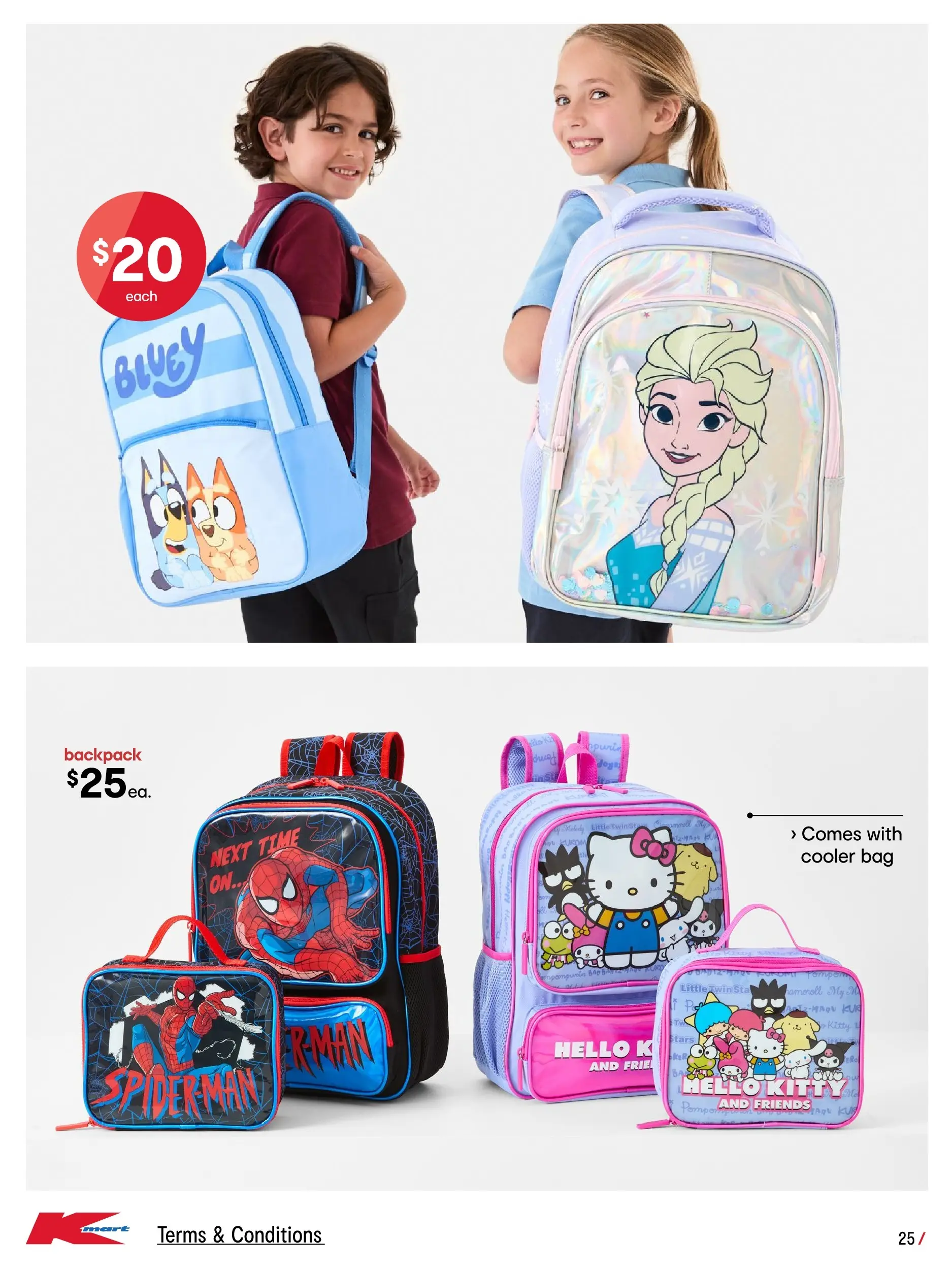 ﻿Kmart catalogue valid from 08/01/2026 > Online Australia | Page: 25 | Products: Backpack, Bag