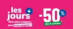 La Halle -50% d&egrave;s 5 articles - au 12.01.2026