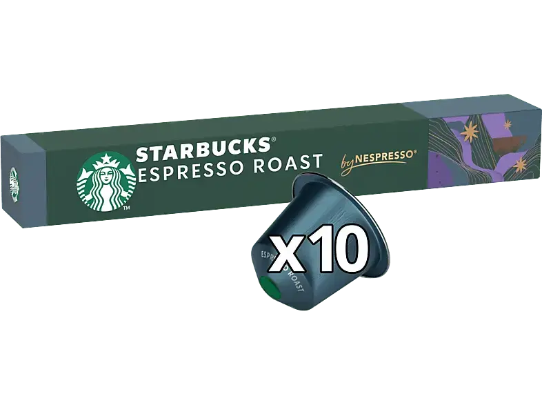 Starbucks Espresso Roast Kaffeekapsel, 10 St&uuml;ck, Kompatibles System: Nespresso
