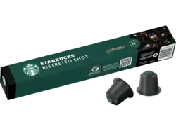 Starbucks Ristretto Shot Kaffeekapseln, 10 St&uuml;ck, Kompatibles System: Nespresso