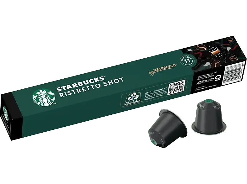Starbucks Ristretto Shot Kaffeekapseln, 10 St&uuml;ck, Kompatibles System: Nespresso