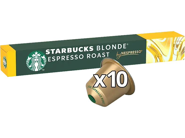 Starbucks Blonde Espresso Roast Kaffeekapsel, 10 St&uuml;ck, Kompatibles System: Nespresso