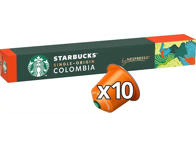 Starbucks Single-Origin Colombia Kaffeekapsel, 10 St&uuml;ck, Kompatibles System: Nespresso