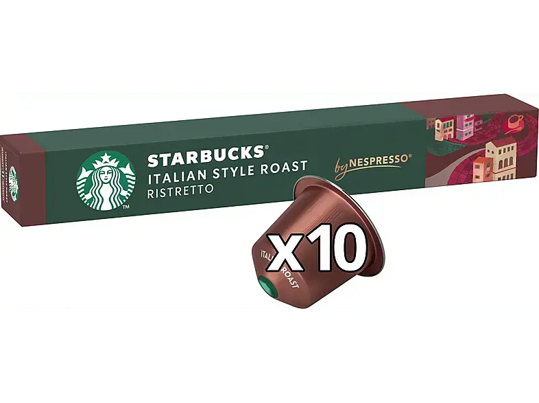 Starbucks Italian Style Roast Kaffeekapsel, 10 St&uuml;ck, Kompatibles System: Nespresso