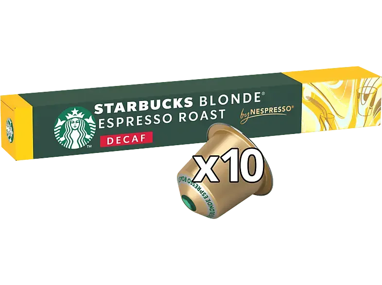 Starbucks Espresso Roast Decaf Kaffeekapsel, 10 St&uuml;ck, Kompatibles System: Nespresso