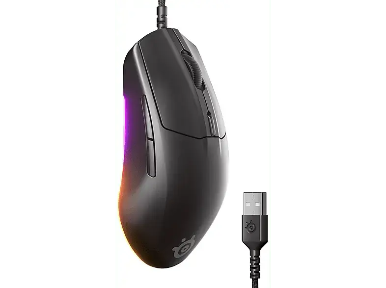 Steel Series Gaming Maus Rival 3 Gen 2, schwarz, USB