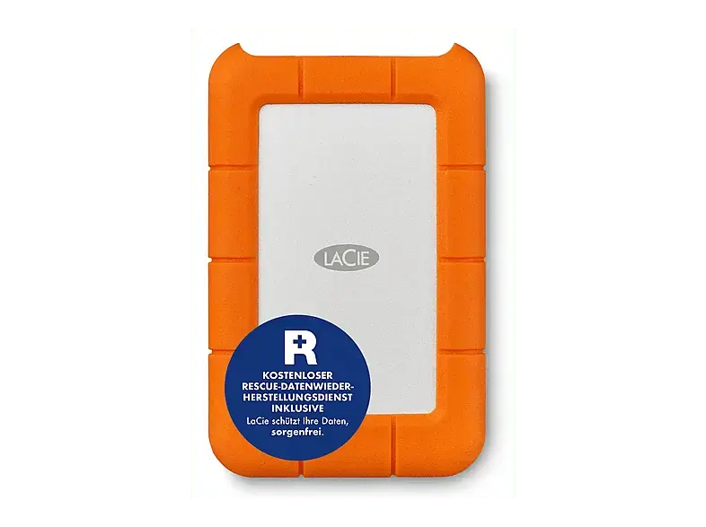 LACIE Externe Festplatte Rugged USB-C 2TB, USB 3.0 (STFR2000800)