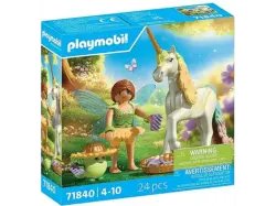Playmobil 71840 Magic Unicorns: Sammeleinhorn Regenbogenblume mit Fee (Ab 4 Jahren); Spielfigur