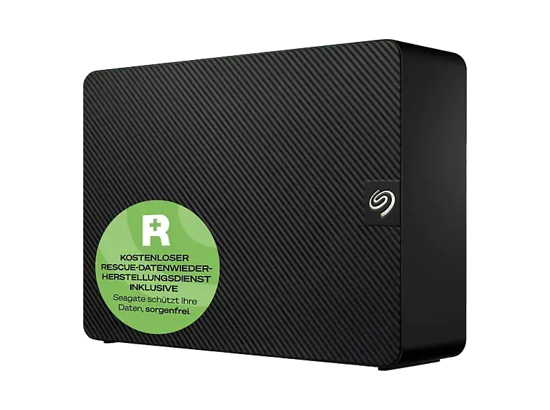 SEAGATE 8TB Festplatte Expansion Desktop, Extern, 3.5 Zoll, USB 3.0, 2 Jahre Rescue Service, Schwarz