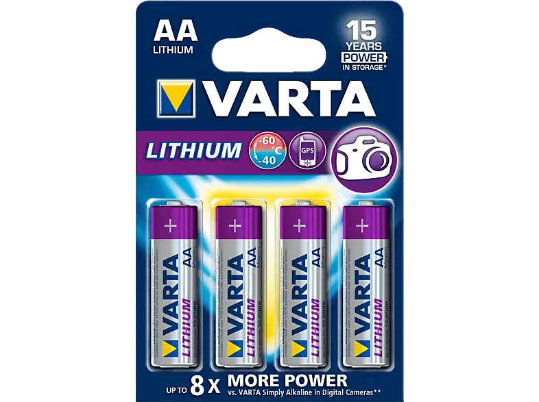 Varta Lithium AA Batterie, 4er Pack