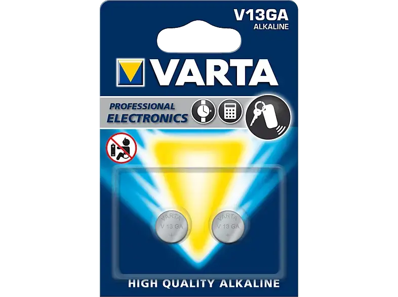 Varta V13GA Knopfzellen, 2er Pack; Batterie