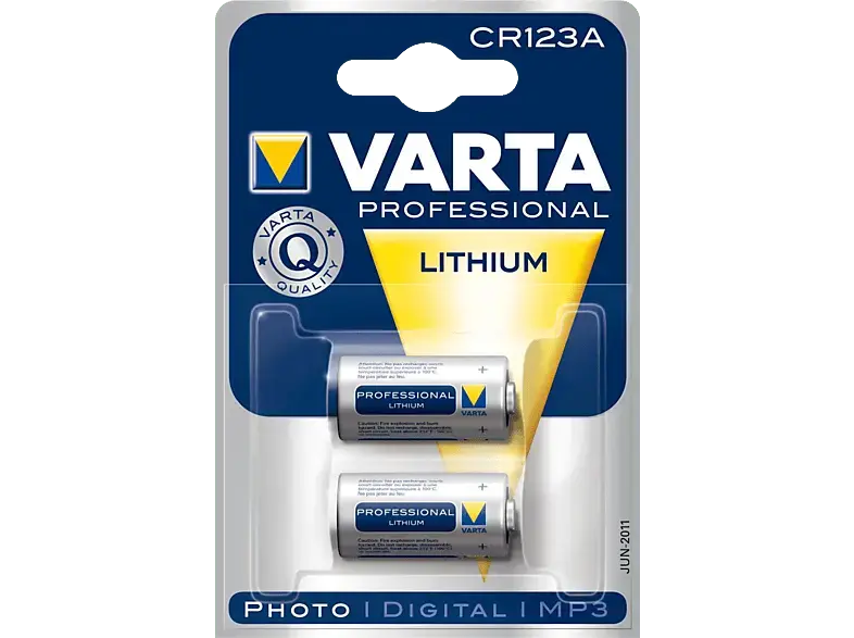 Varta Batterie Photo Lithium CR123A (CR17345), 2er-Pack (06205-301-402)