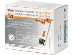 Beurer Blutzuckerteststreifen 50 St&uuml;ck (464.15); Blutzucker-Teststreifen