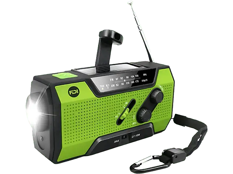 FDI Blackout Radio mit Zoom-LED; Notfallradio