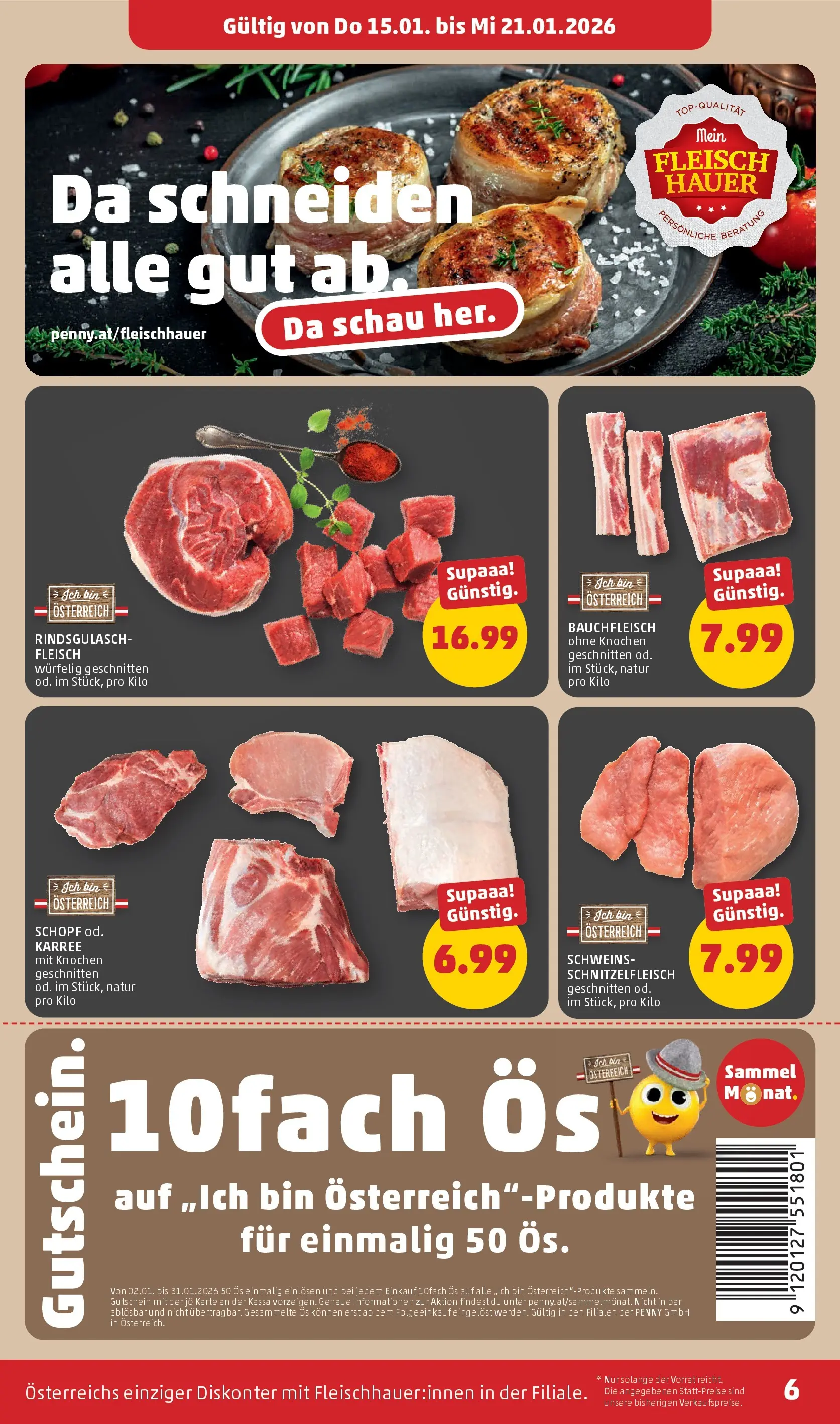 Penny Markt - PENNY: Die ganze Woche sparen. ab (14.01.2026) - Angebote, Prospekt | Seite: 6