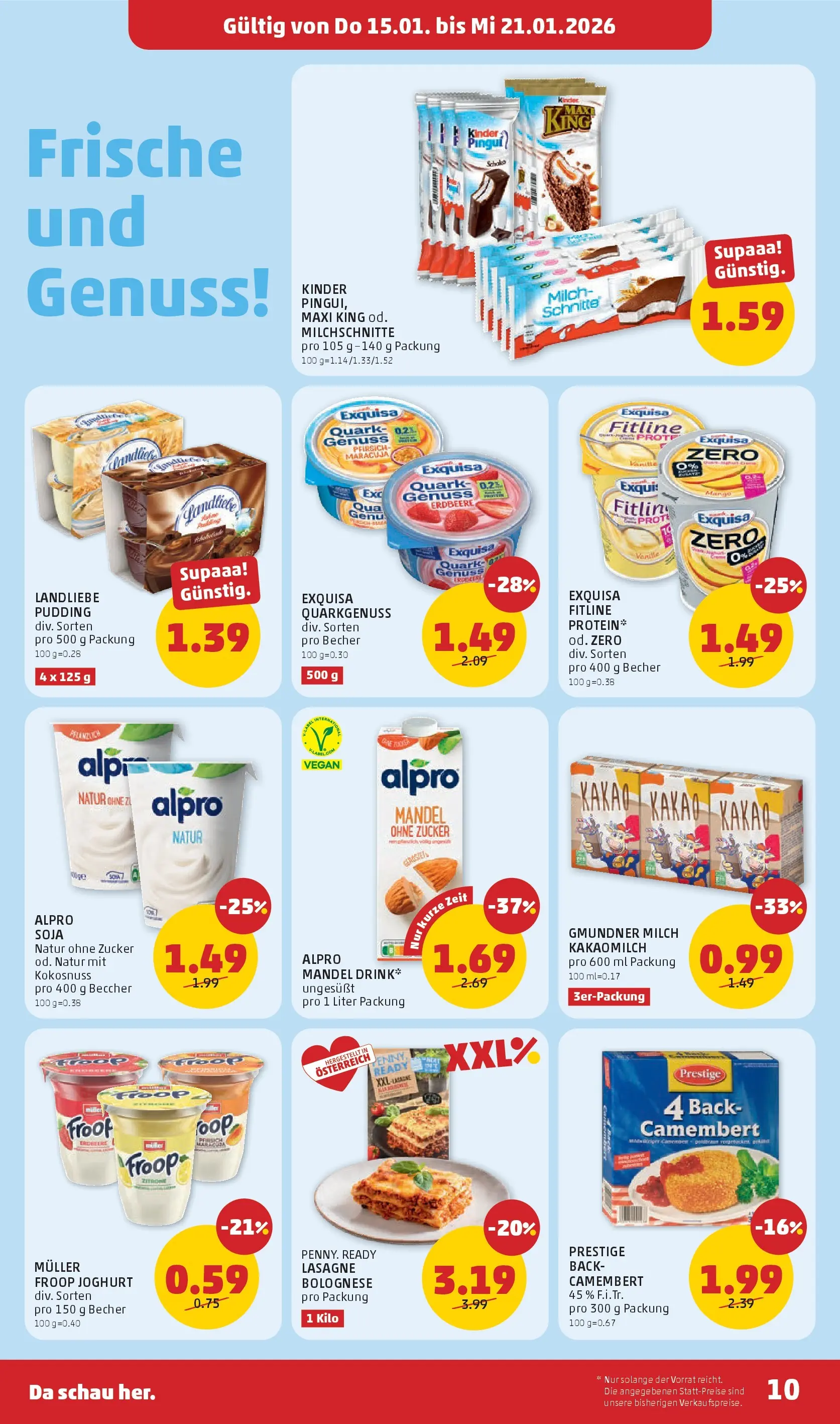 Penny Markt - PENNY: Die ganze Woche sparen. ab (14.01.2026) - Angebote, Prospekt | Seite: 10