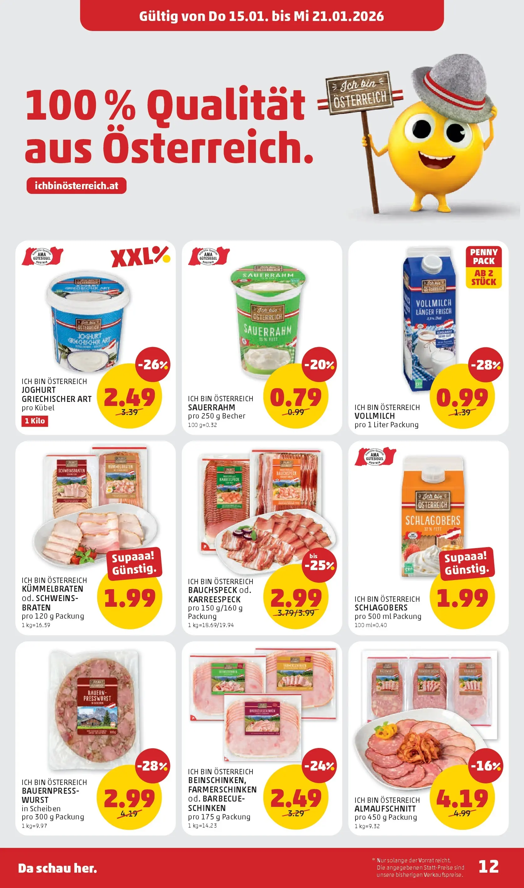 Penny Markt - PENNY: Die ganze Woche sparen. ab (14.01.2026) - Angebote, Prospekt | Seite: 12