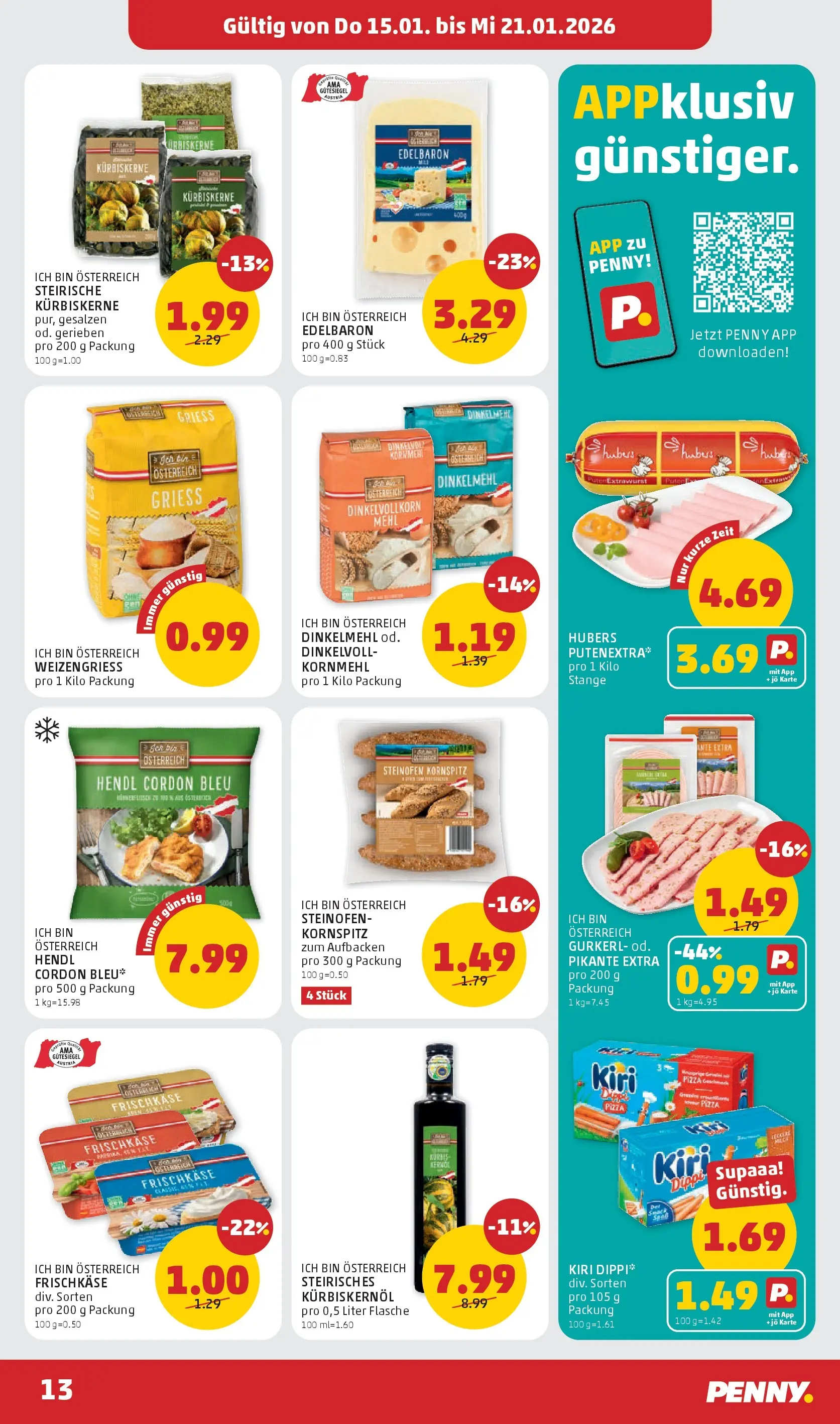 Penny Markt - PENNY: Die ganze Woche sparen. ab (14.01.2026) - Angebote, Prospekt | Seite: 13