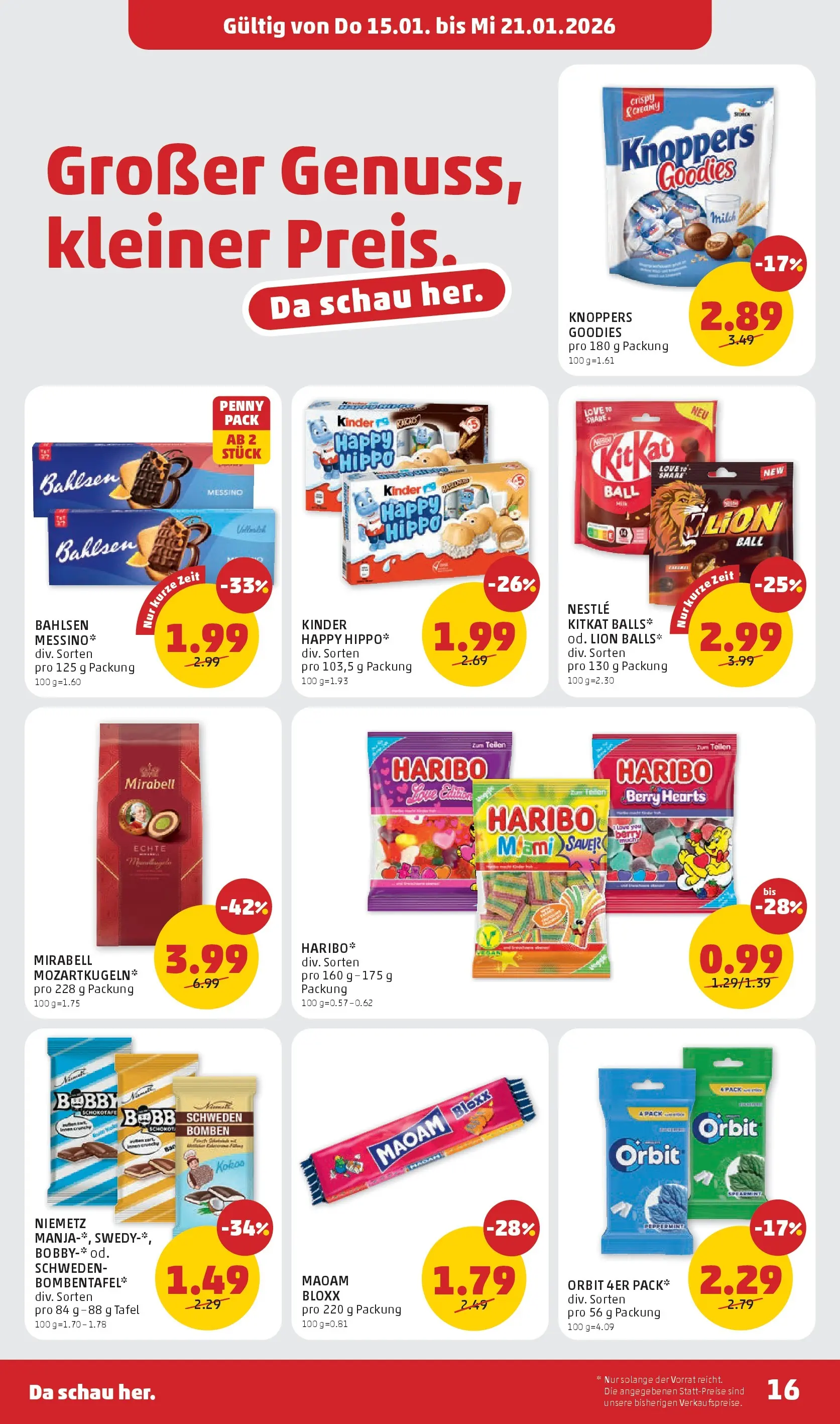 Penny Markt - PENNY: Die ganze Woche sparen. ab (14.01.2026) - Angebote, Prospekt | Seite: 16