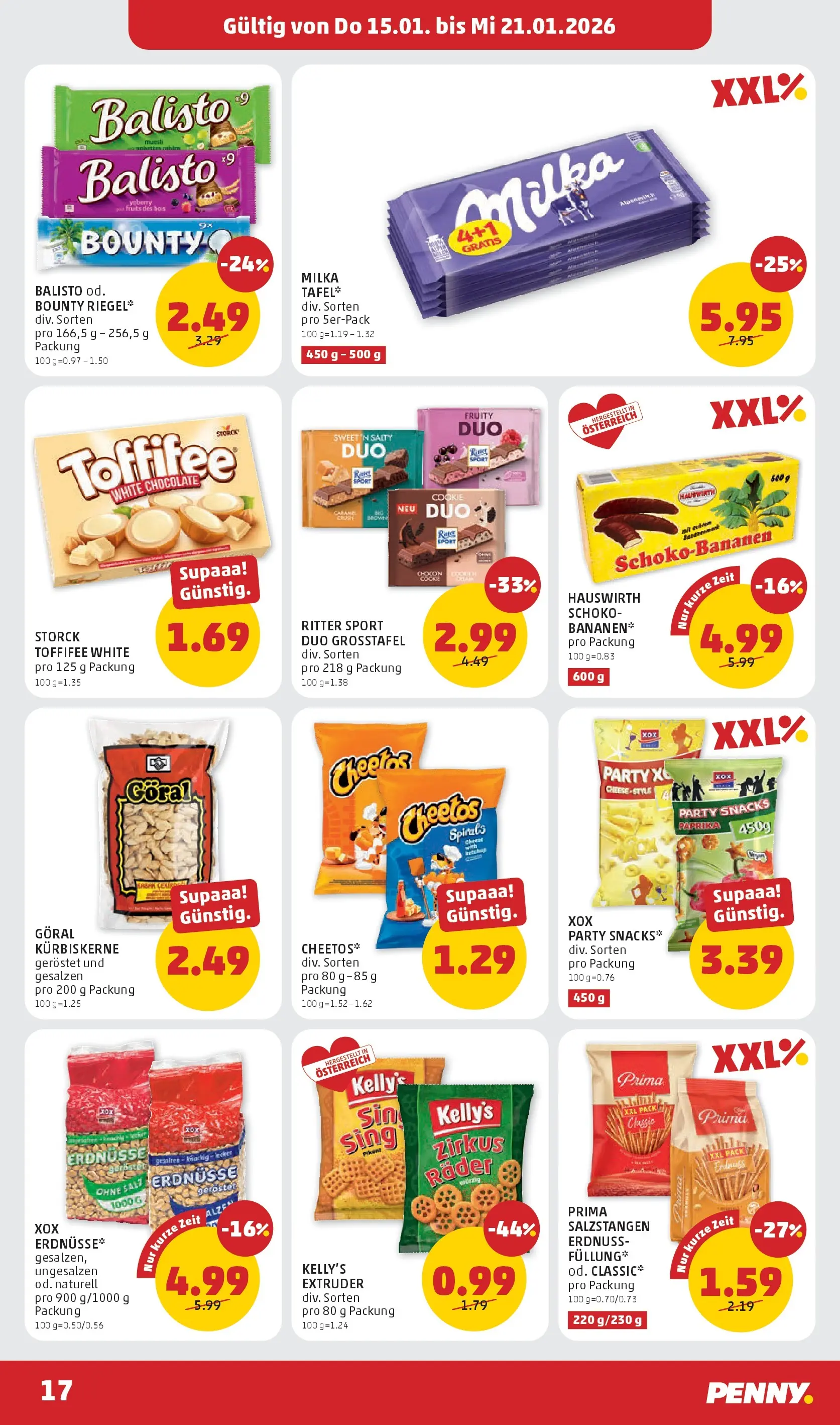 Penny Markt - PENNY: Die ganze Woche sparen. ab (14.01.2026) - Angebote, Prospekt | Seite: 17