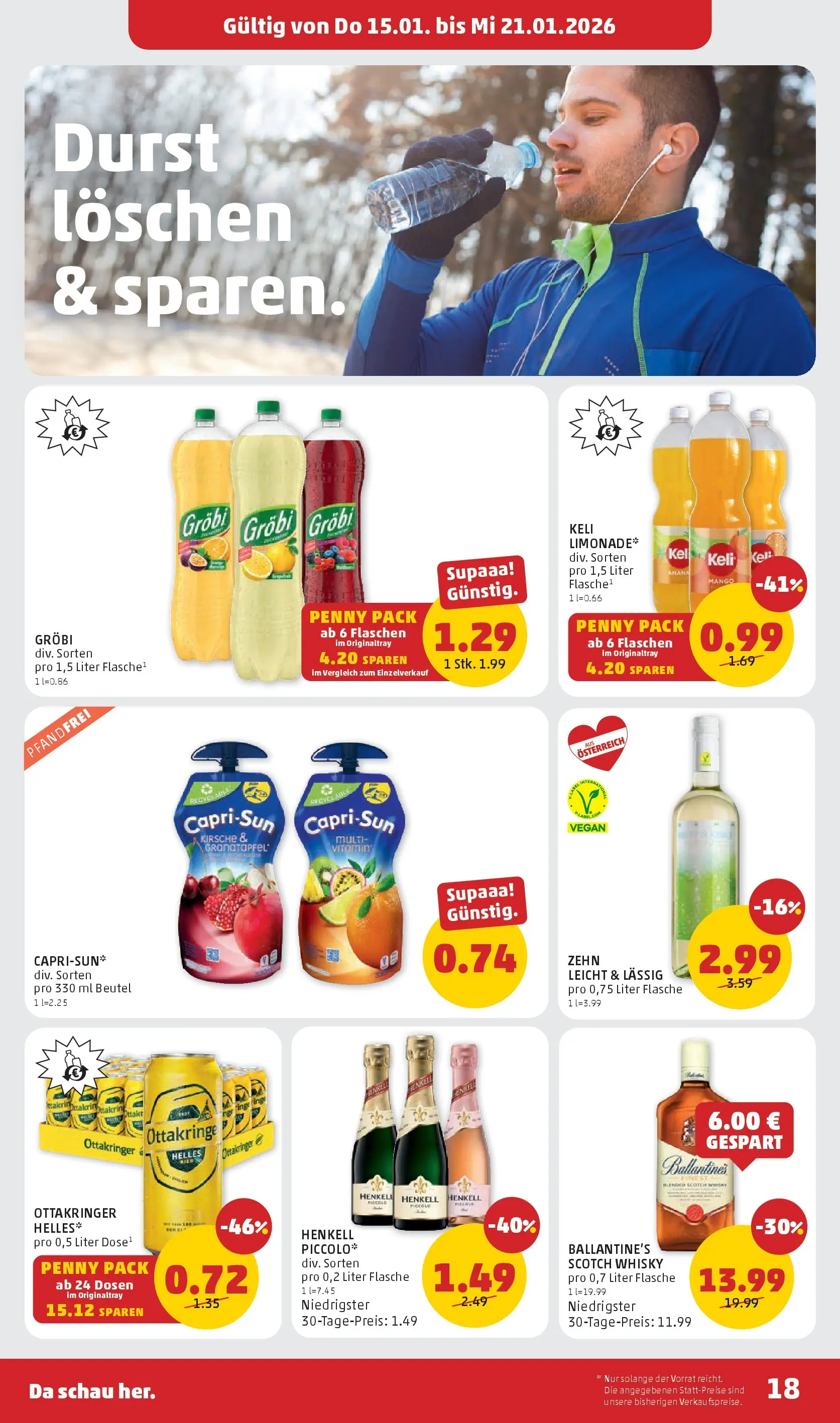 Penny Markt - PENNY: Die ganze Woche sparen. ab (14.01.2026) - Angebote, Prospekt | Seite: 18