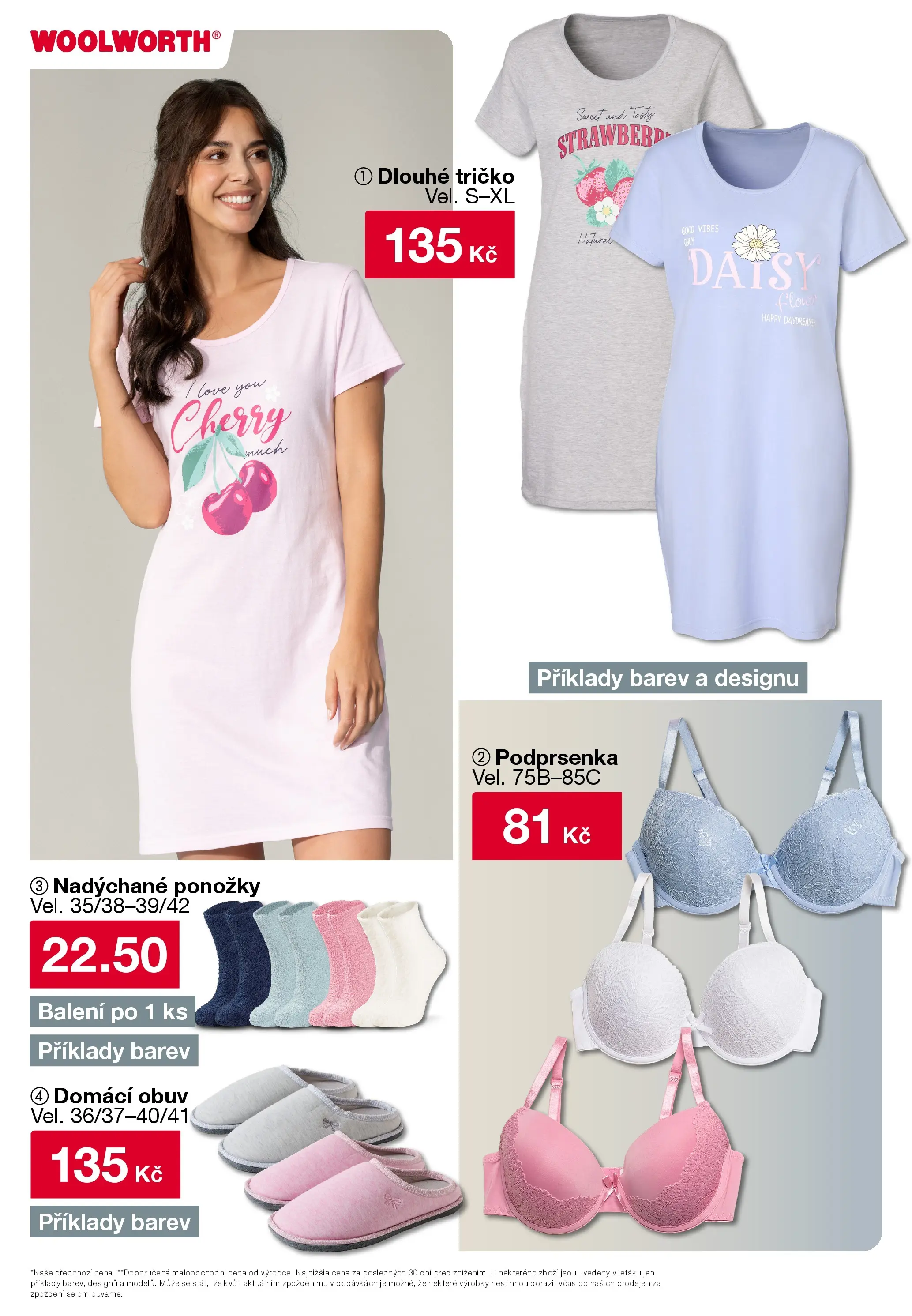 Woolworth leták - Otvice od 09.01.2026 - akční nabídka | Strana: 4 | Produkty: Tričko, Podprsenka, Ponožky, Cd