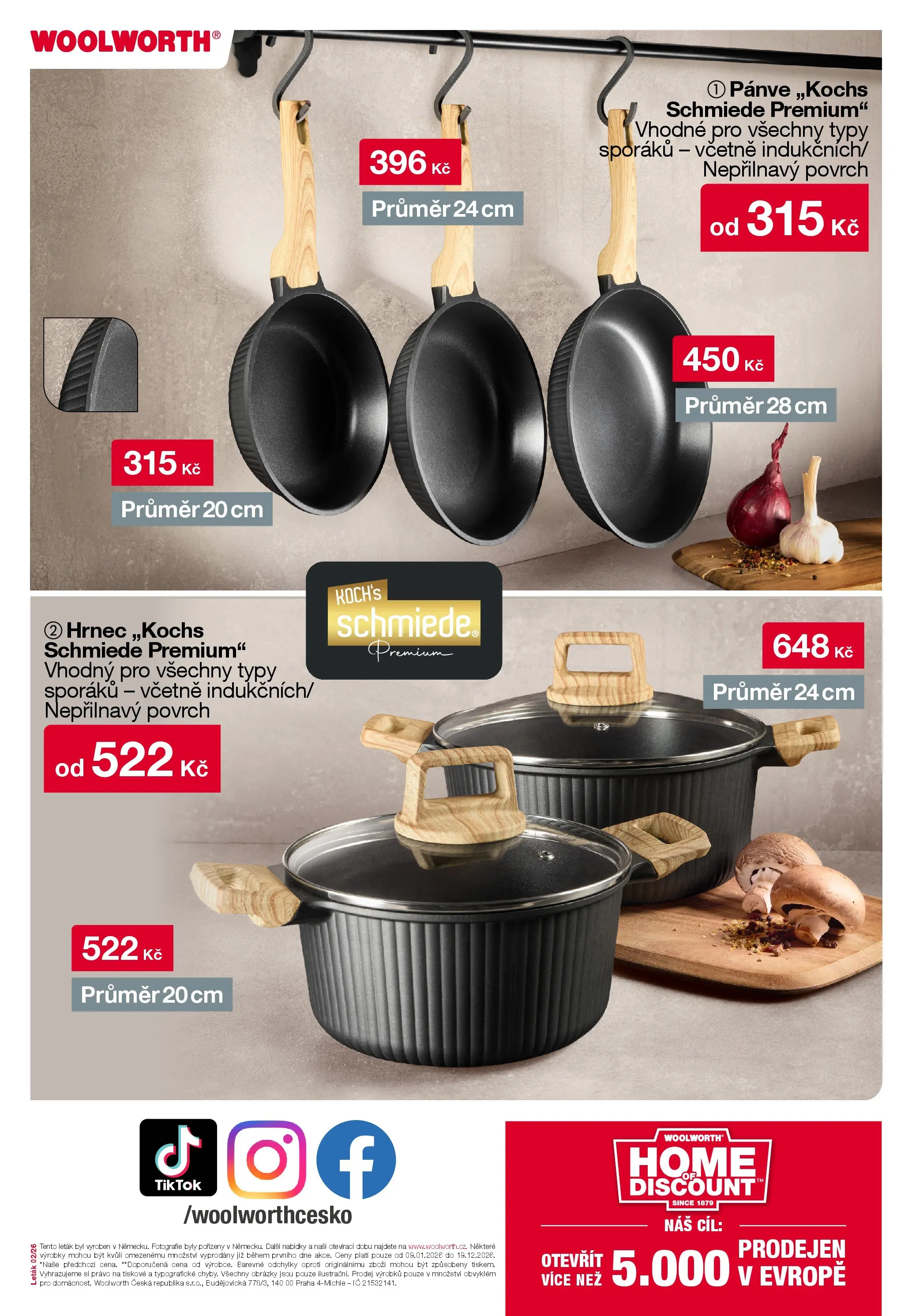 Woolworth leták - Otvice od 09.01.2026 - akční nabídka | Strana: 20 | Produkty: Pánve, Hrnec