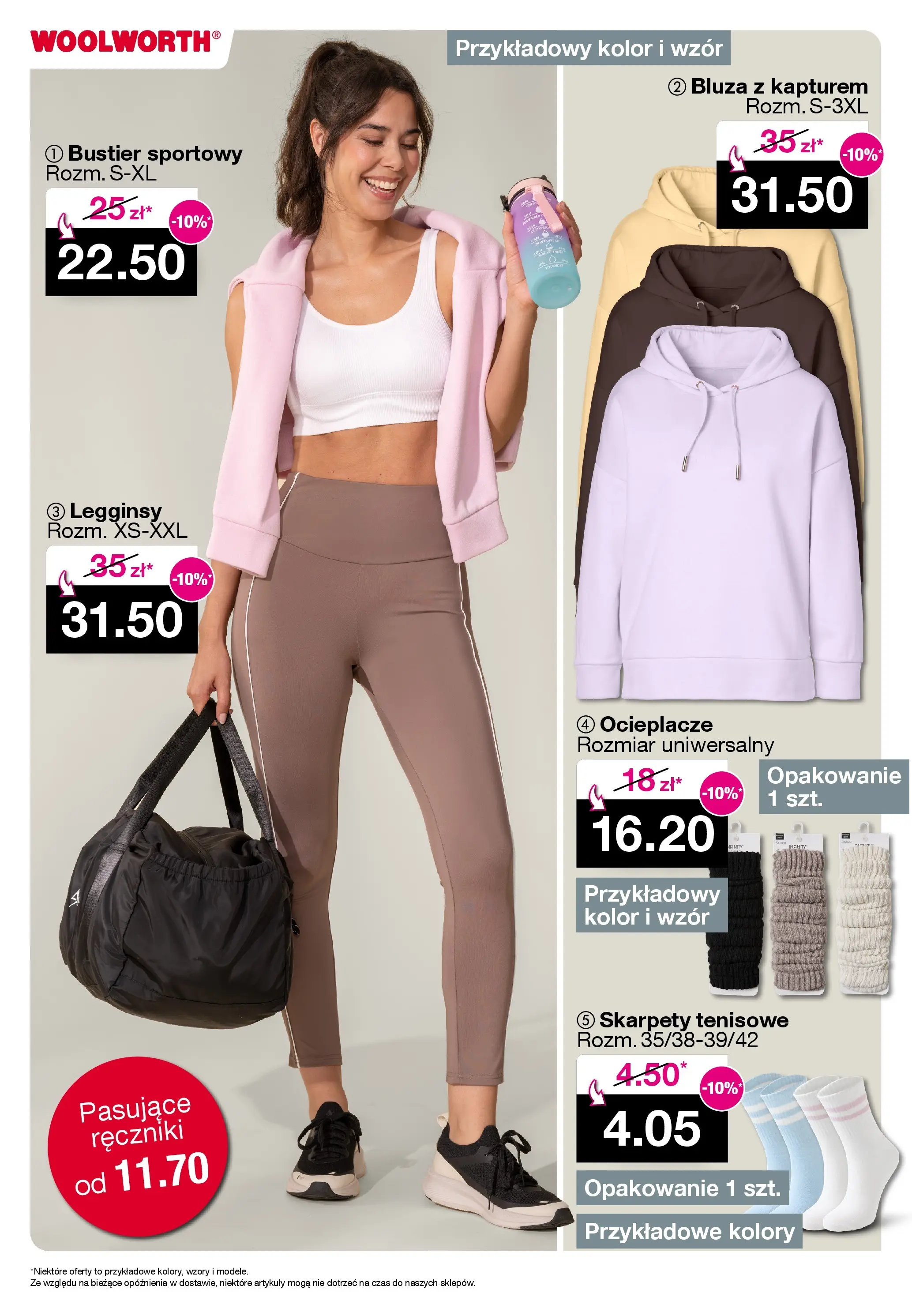Woolworth Gazetka od (09.01.2026 - 19.01.2026) | Strona: 3 | Produkty: Bluza z kapturem, Skarpety, Legginsy