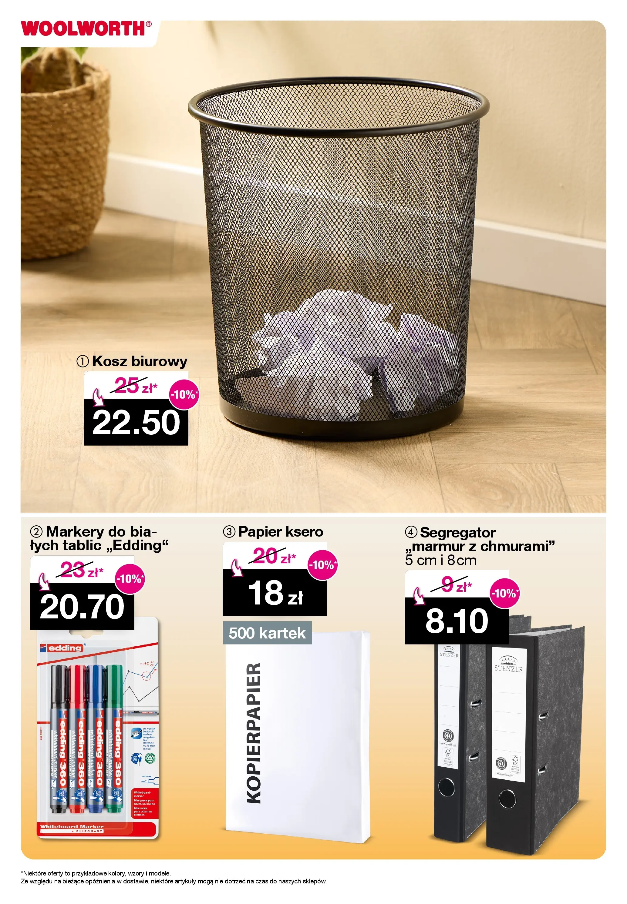 Woolworth Gazetka od (09.01.2026 - 19.01.2026) | Strona: 15 | Produkty: Kosz, Papier ksero