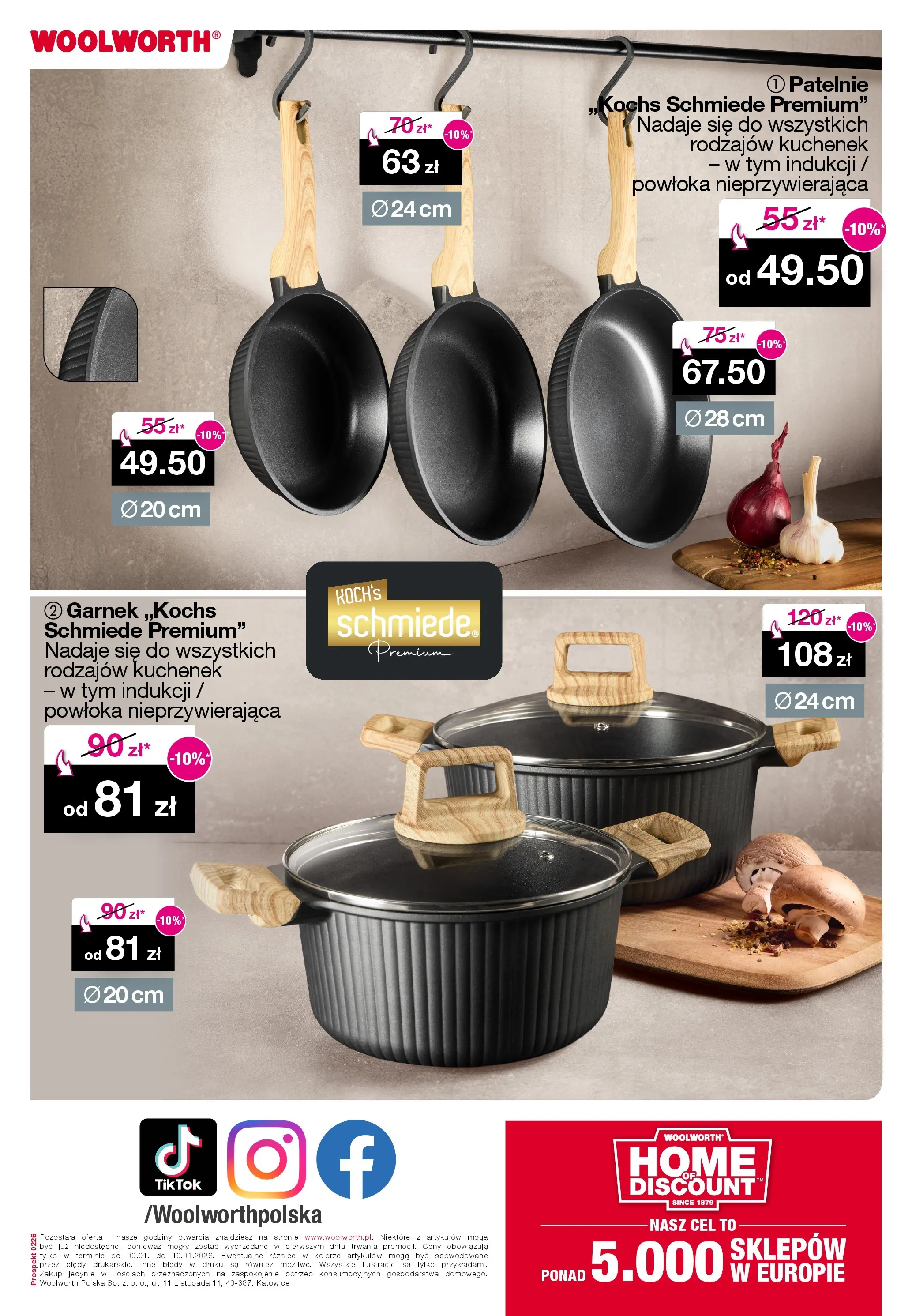 Woolworth Gazetka od (09.01.2026 - 19.01.2026) | Strona: 20 | Produkty: Garnek, Patelnie