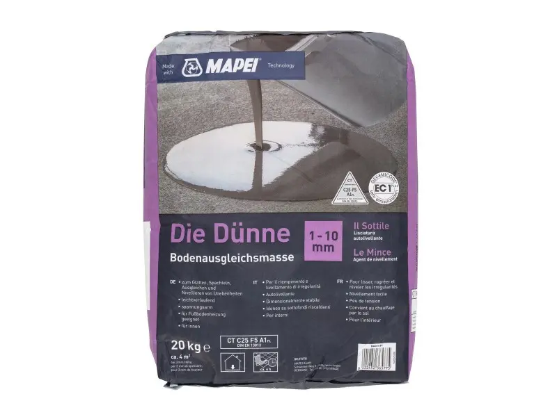 MAPEI BODEN- AUSGLEICHSMASSE &bdquo;DIE D&Uuml;NNE&ldquo;