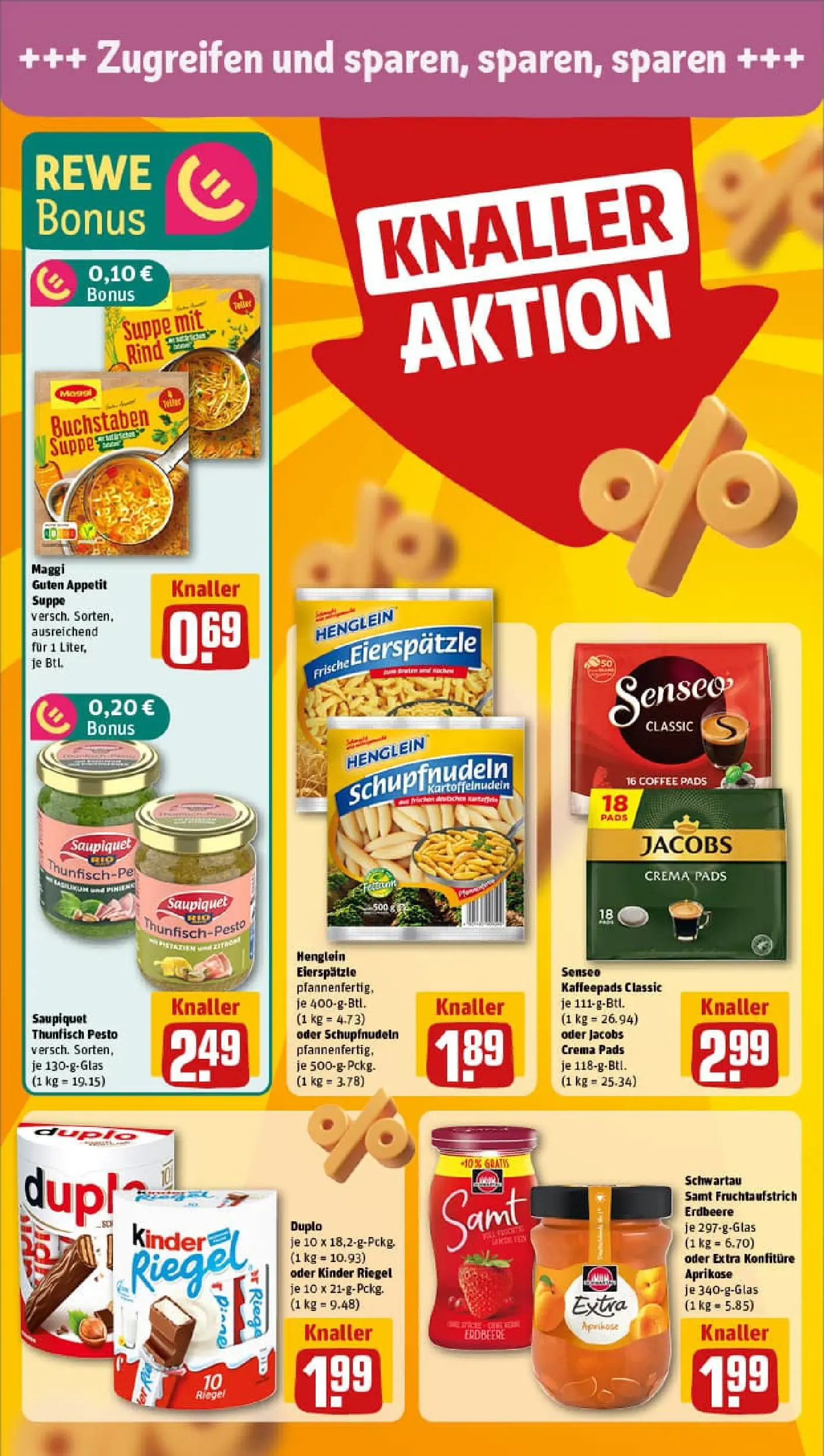 REWE Prospekt ab 11.01.2026 zum Blättern » Angebote | Seite: 4 | Produkte: Senseo, Maggi, Kinder riegel, Senseo kaffeepads