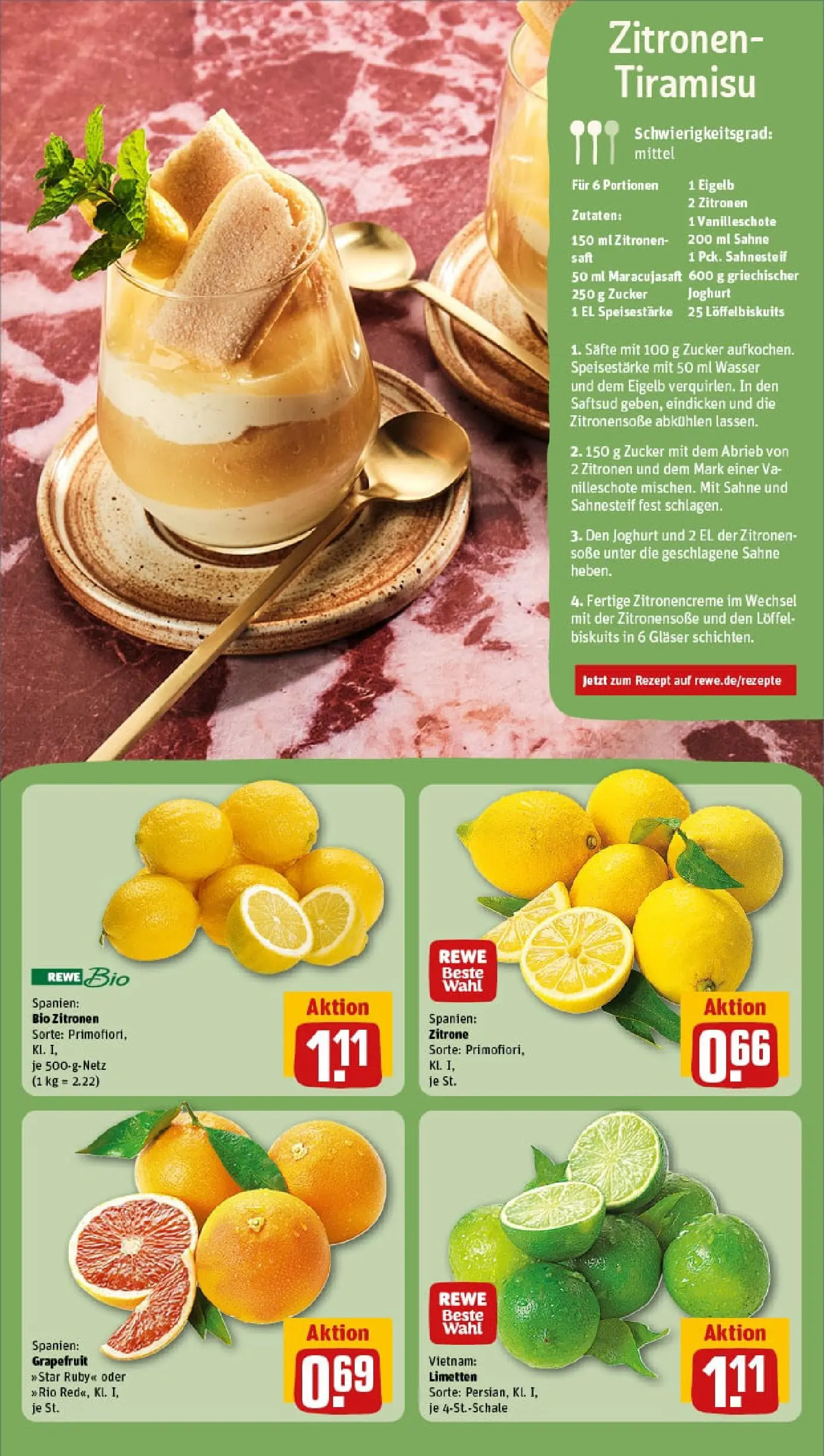 REWE Prospekt ab 11.01.2026 zum Blättern » Angebote | Seite: 9 | Produkte: Limetten, Zucker, Saft, Sahne