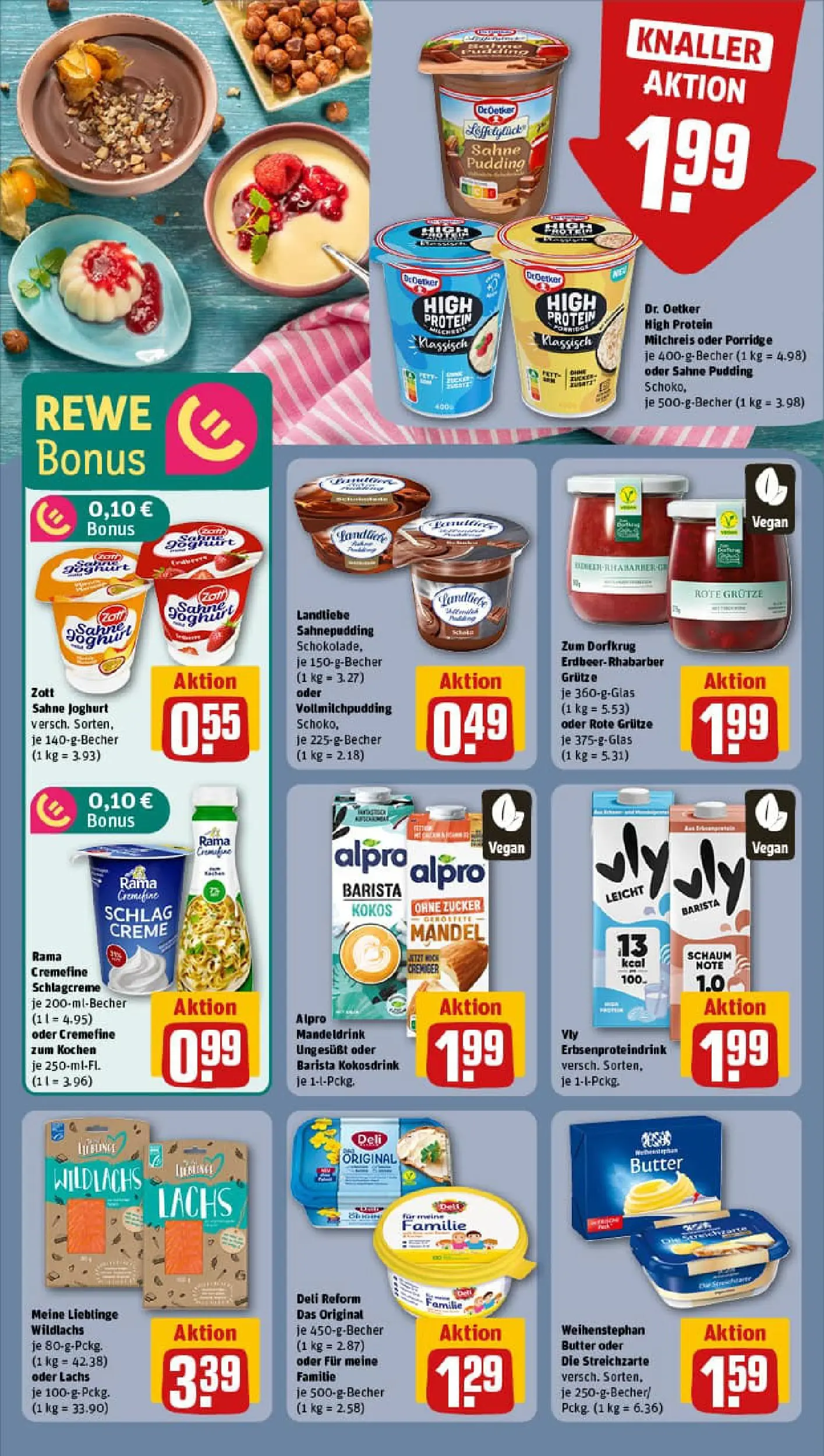 REWE Prospekt ab 11.01.2026 zum Blättern » Angebote | Seite: 11 | Produkte: Rama, Joghurt, Rama cremefine, Pudding