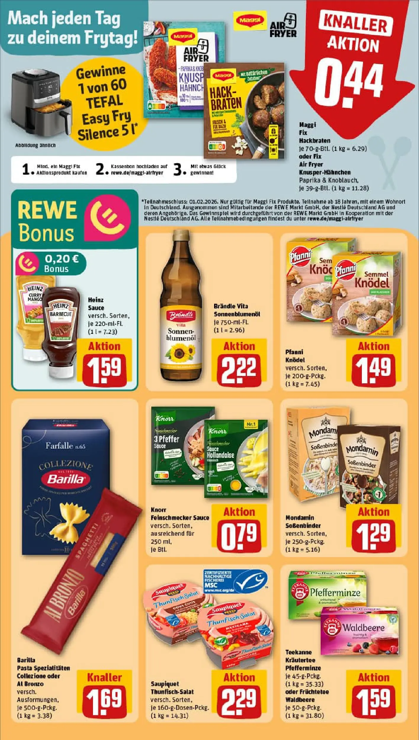 REWE Prospekt ab 11.01.2026 zum Blättern » Angebote | Seite: 22 | Produkte: Thunfisch, Mango, Maggi fix, Teekanne