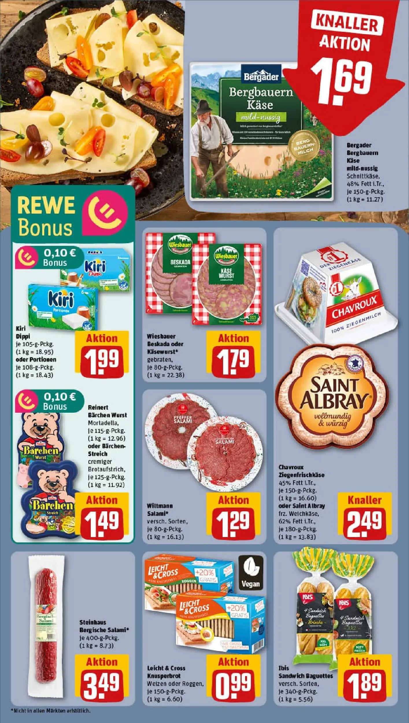 REWE Prospekt ab 11.01.2026 zum Blättern » Angebote | Seite: 12 | Produkte: Käse, Ziegenkäse, Wurst, Salami