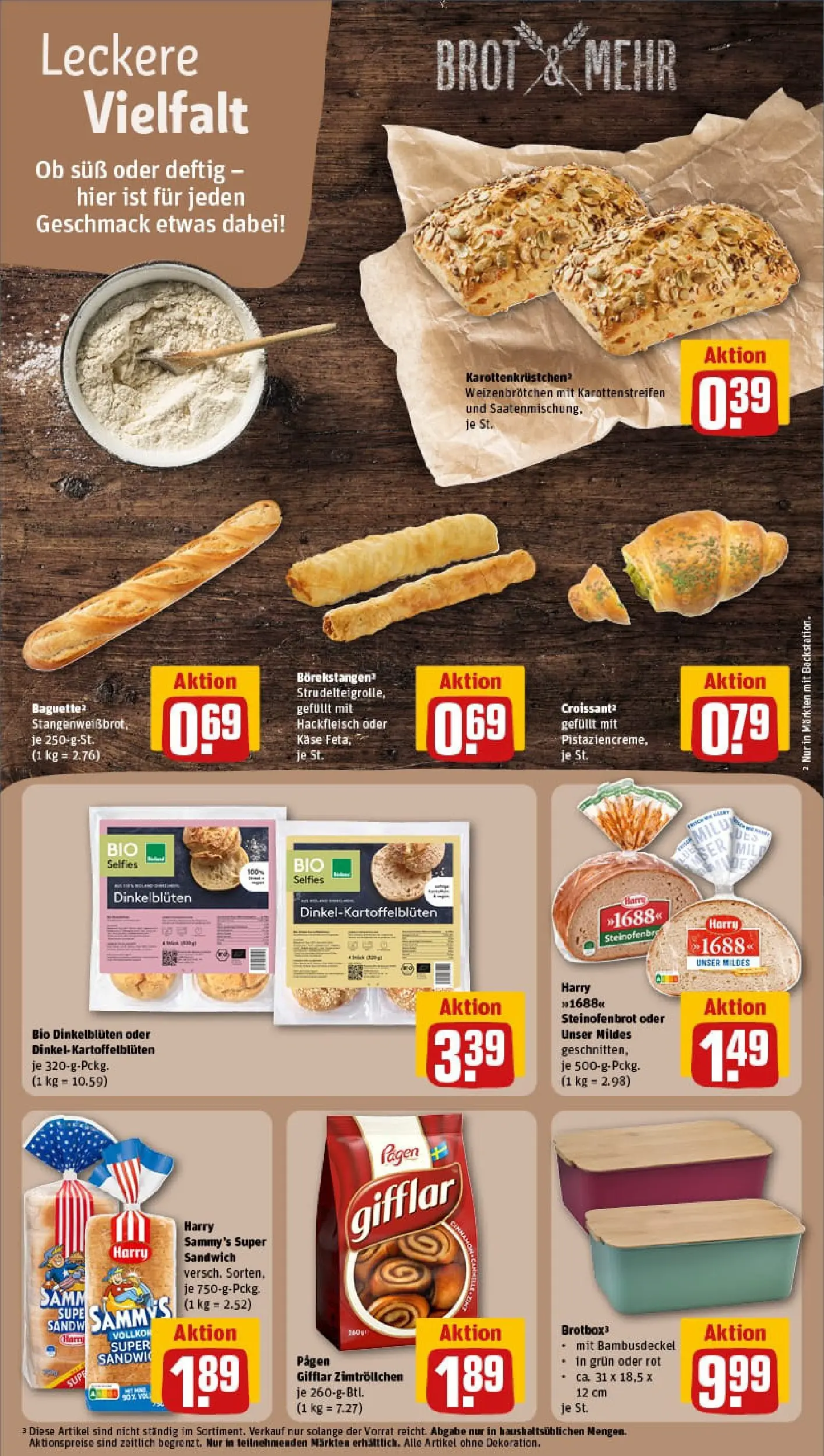 REWE Prospekt ab 11.01.2026 zum Blättern » Angebote | Seite: 22 | Produkte: Baguette, Croissant, Brot, Hackfleisch