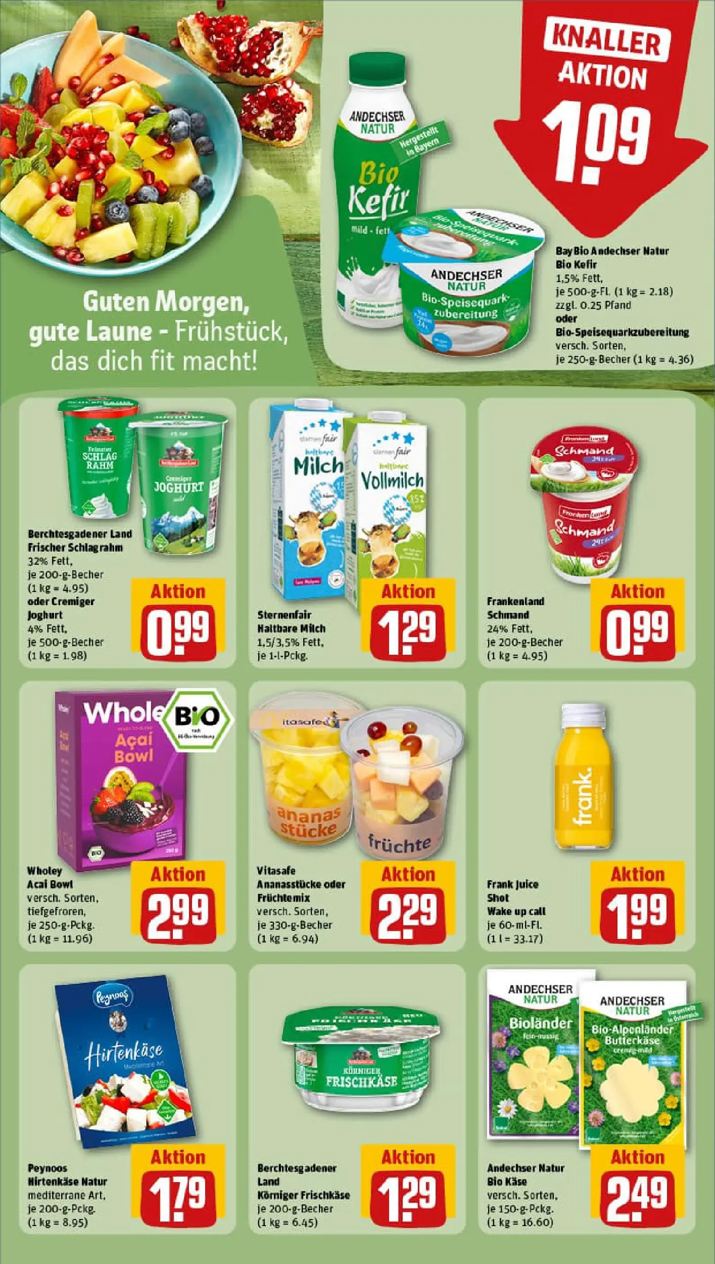 REWE Prospekt ab 11.01.2026 zum Blättern » Angebote | Seite: 20 | Produkte: Quark, Haltbare milch, Ananas, Frischkase