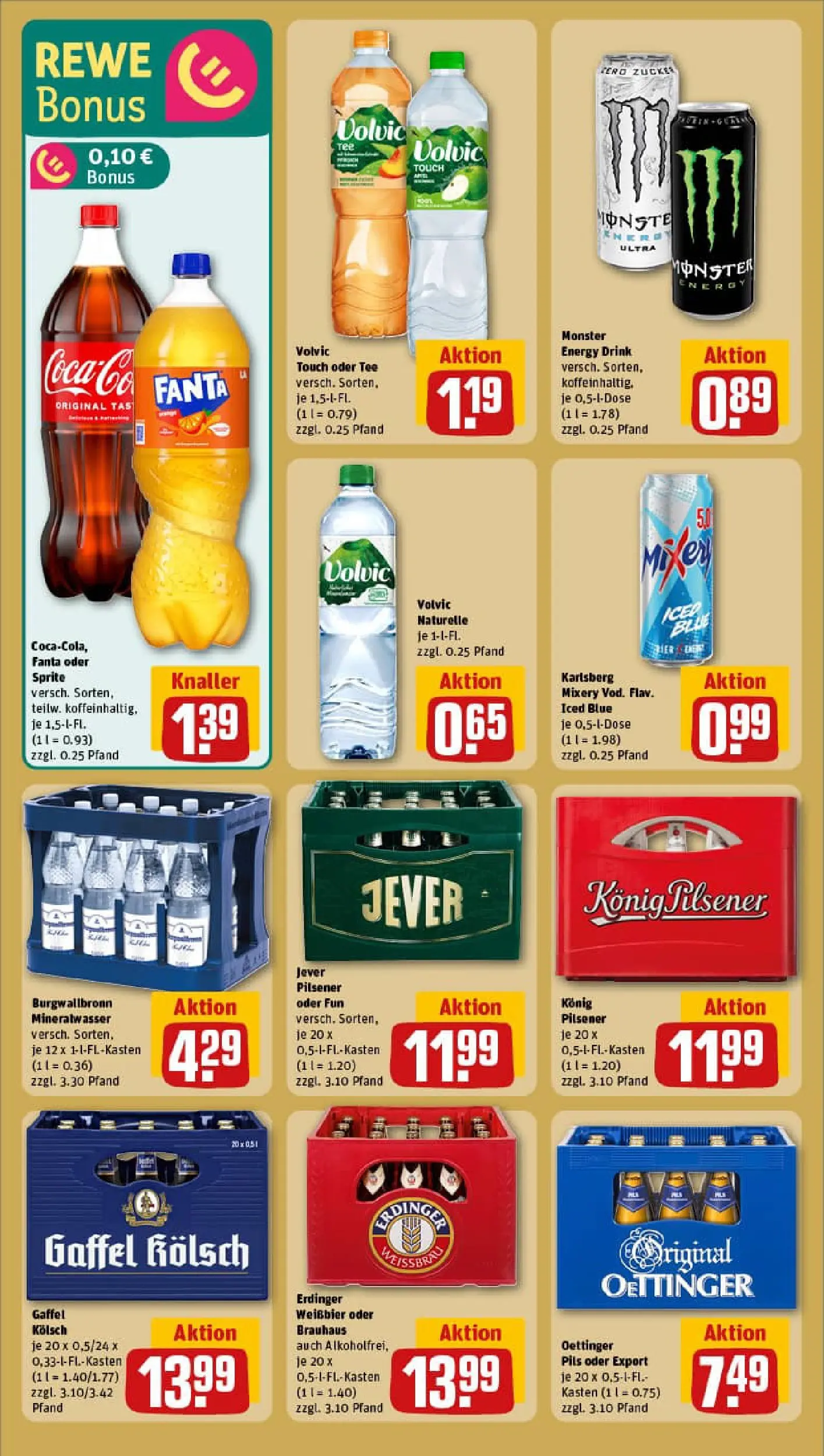 REWE Prospekt ab 11.01.2026 zum Blättern » Angebote | Seite: 18 | Produkte: Energy, Oettinger, Monster, Zucker