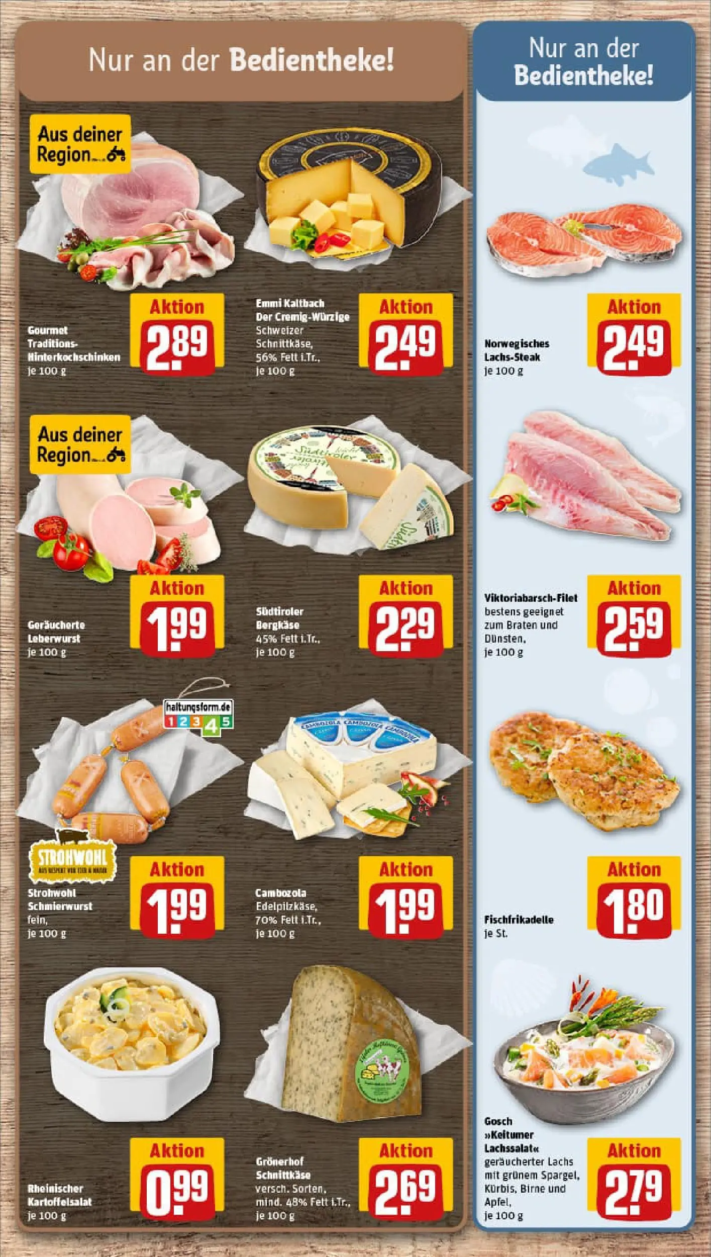 REWE Prospekt ab 11.01.2026 zum Blättern » Angebote | Seite: 9 | Produkte: Lachs, Birne, Steak