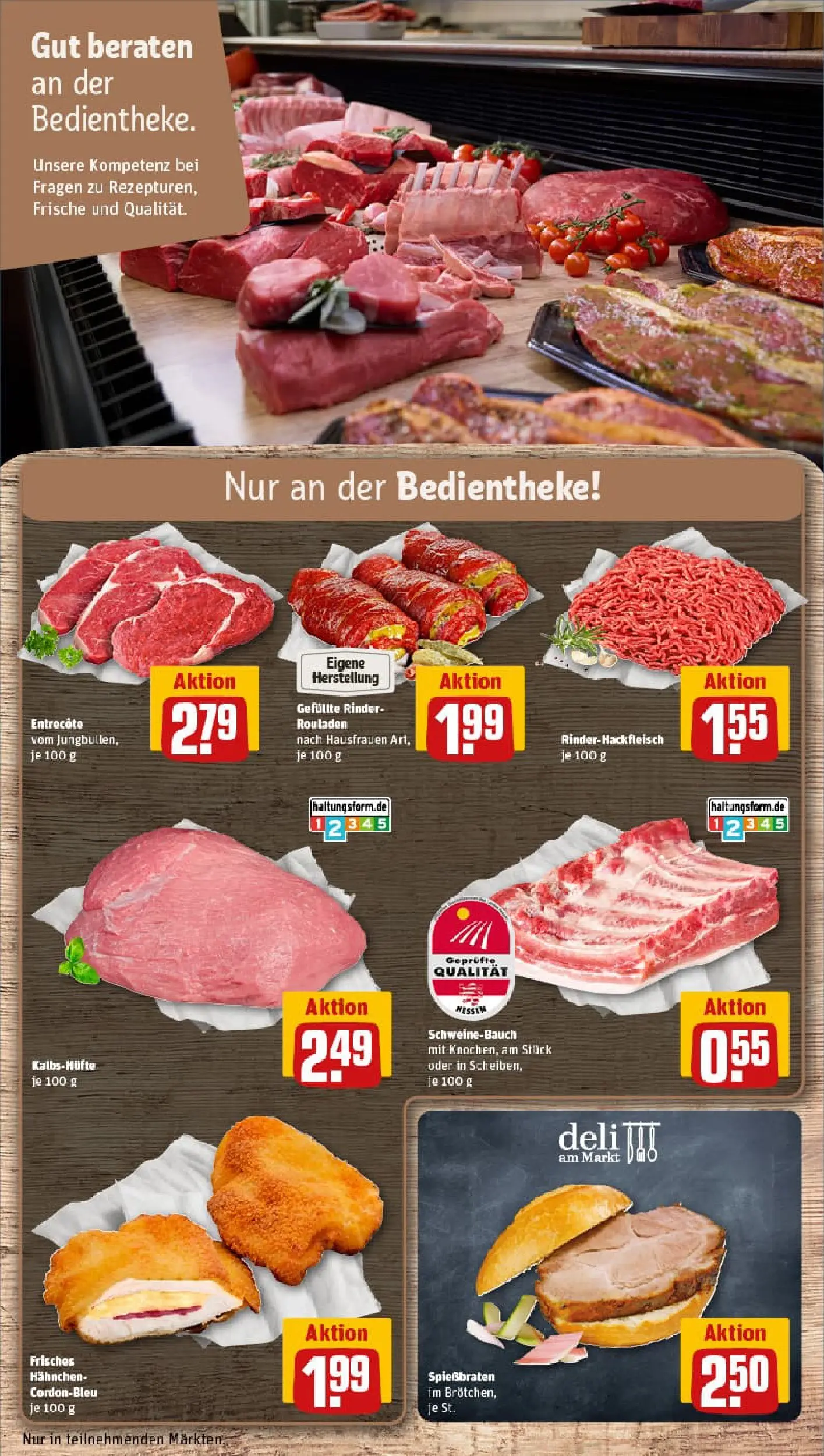 REWE Prospekt ab 11.01.2026 zum Blättern » Angebote | Seite: 12 | Produkte: Hahnchen, Schweinebauch, Entrecote