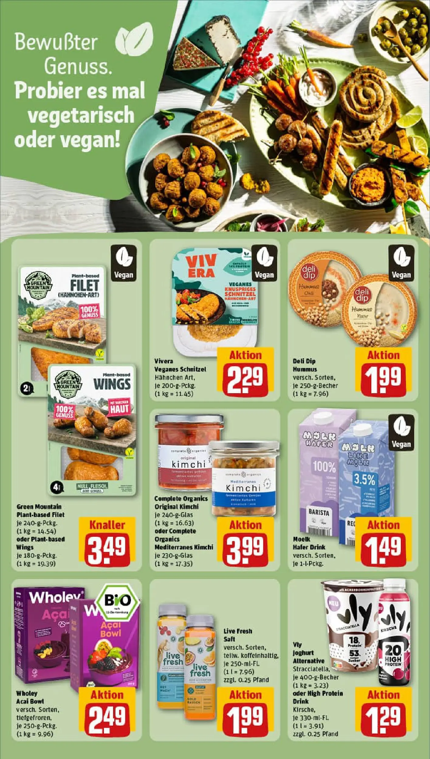 REWE Prospekt ab 11.01.2026 zum Blättern » Angebote | Seite: 20 | Produkte: Hahnchen, Joghurt, Schnitzel, Saft