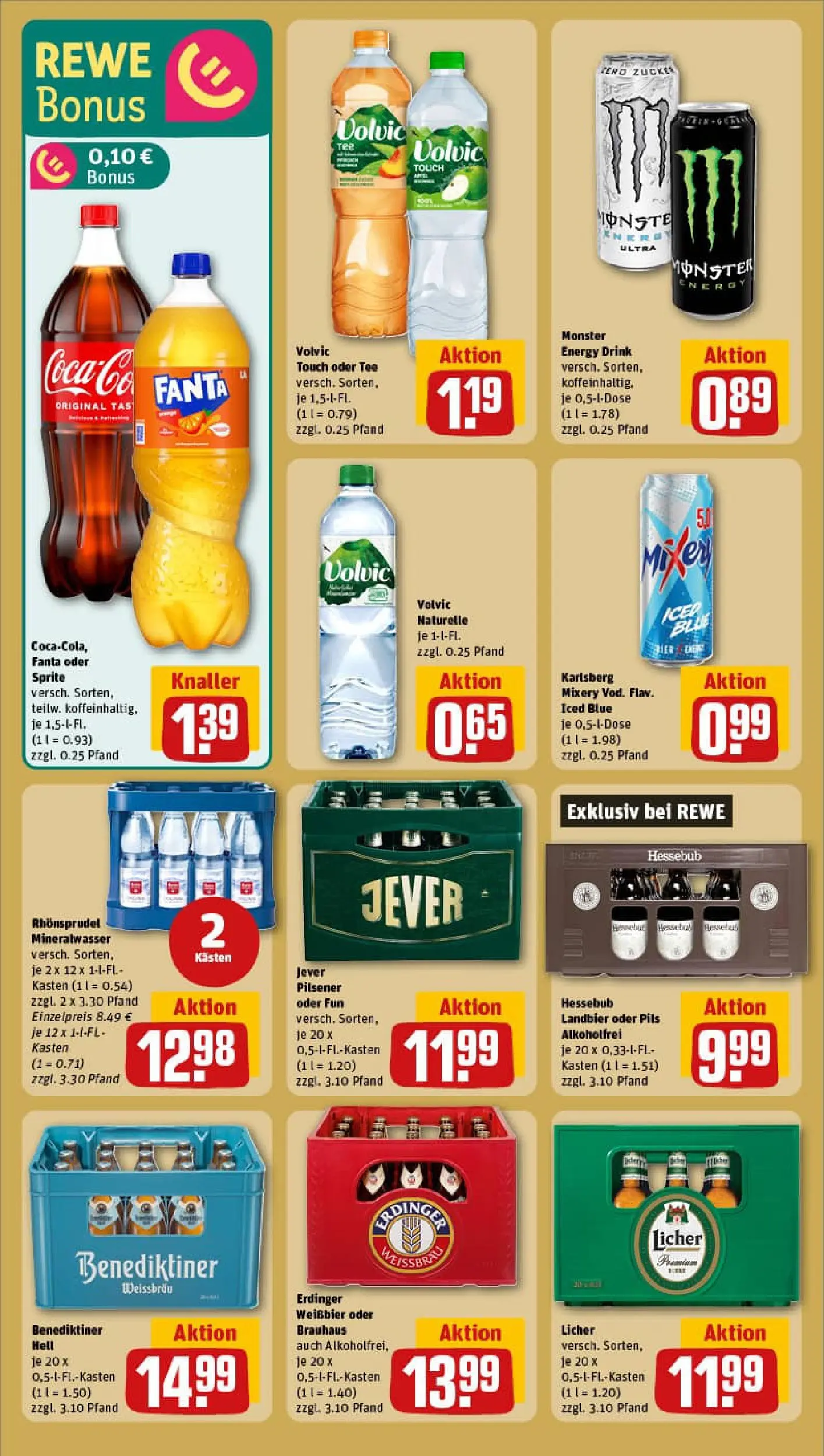 REWE Prospekt ab 11.01.2026 zum Blättern » Angebote | Seite: 24 | Produkte: Mixer, Volvic touch, Monster, Volvic
