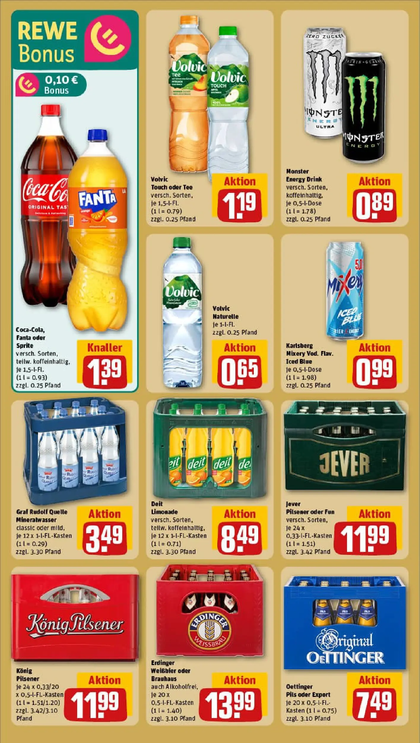 REWE Prospekt ab 11.01.2026 zum Blättern » Angebote | Seite: 24 | Produkte: Sprite, Weißbier, Limonade, Mineralwasser