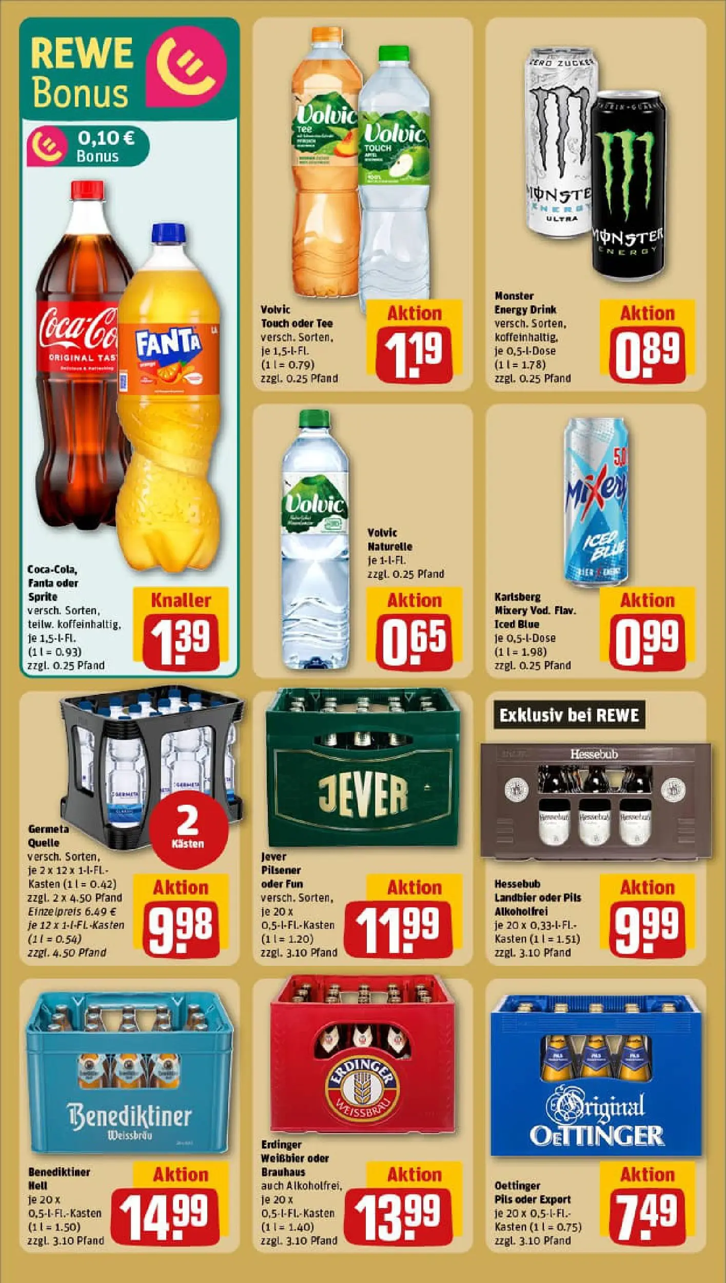 REWE Prospekt ab 11.01.2026 zum Blättern » Angebote | Seite: 22 | Produkte: Erdinger, Pils, Volvic touch, Tee