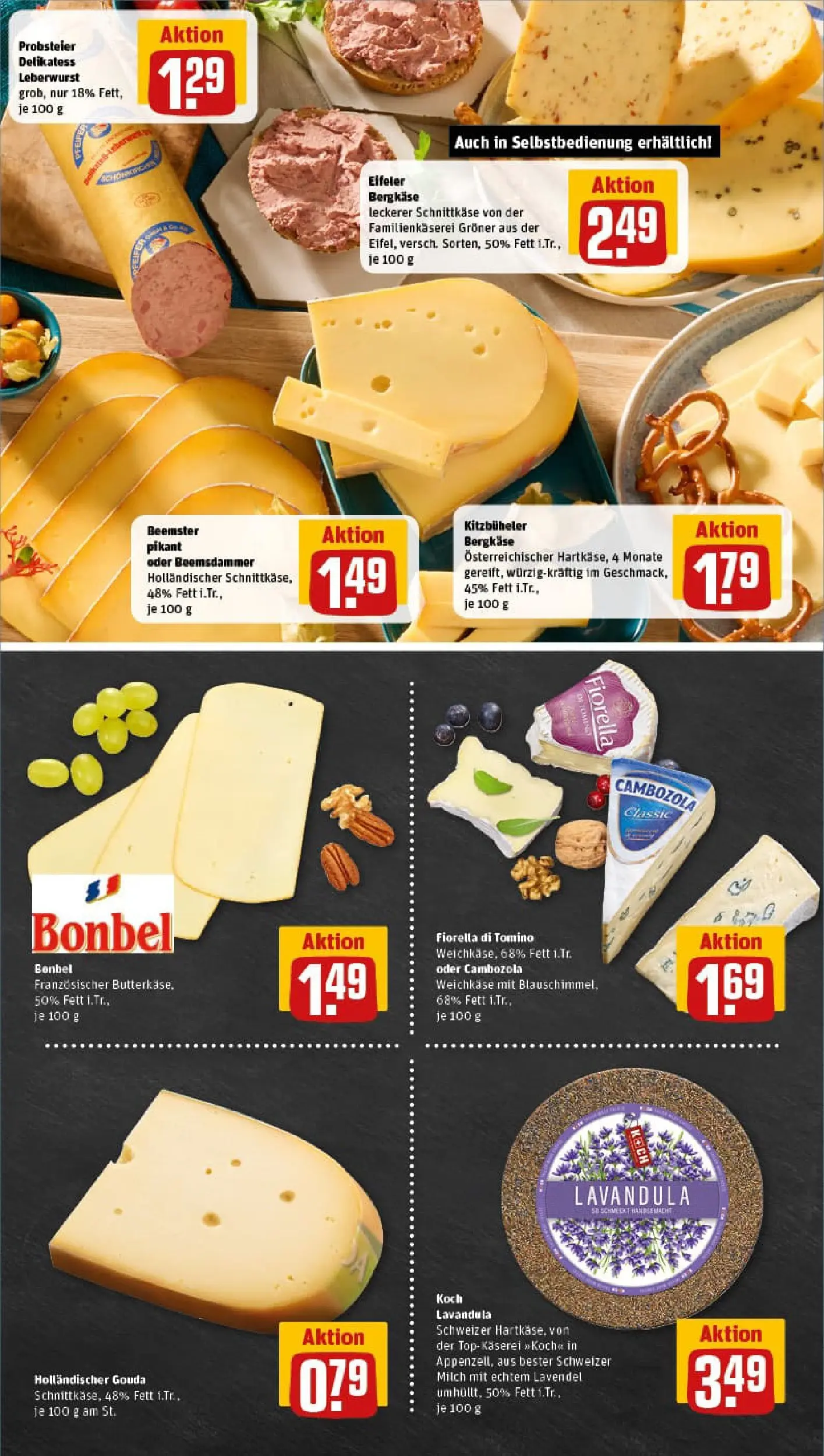 REWE Prospekt ab 11.01.2026 zum Blättern » Angebote | Seite: 9 | Produkte: Top, Milch, Gouda, Lavendel