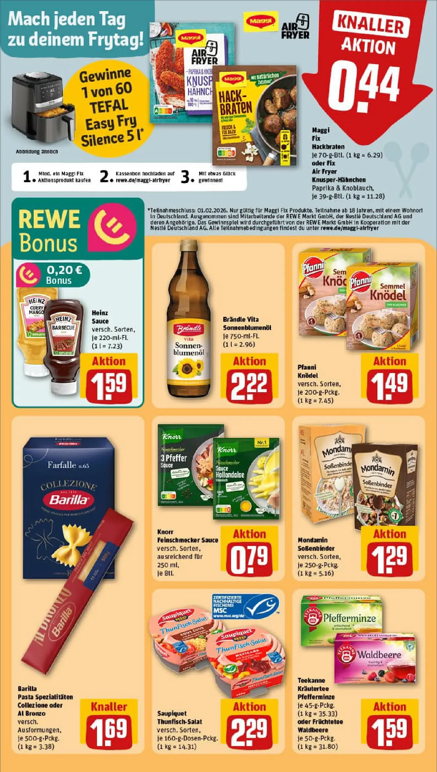 REWE Prospekt ab 11.01.2026 zum Blättern » Angebote | Seite: 24 | Produkte: Pfeffer, Knoblauch, Teekanne, Pasta