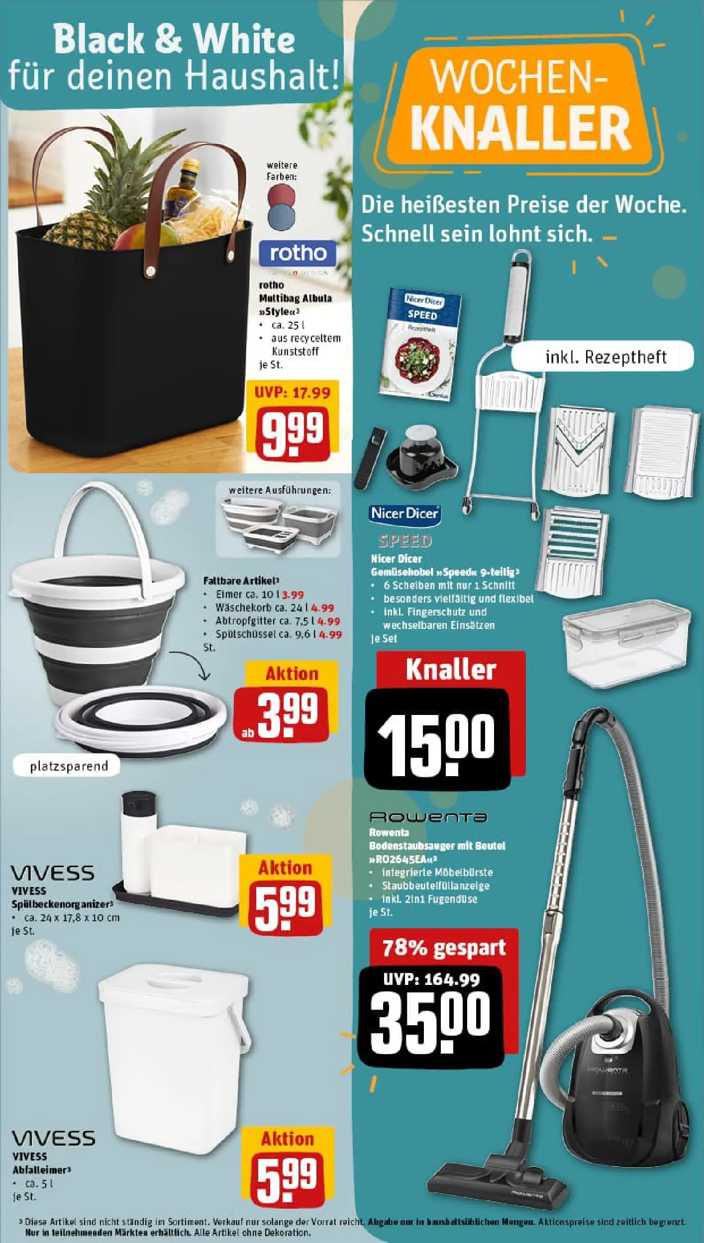 REWE Prospekt ab 11.01.2026 zum Blättern » Angebote | Seite: 34 | Produkte: Abfalleimer